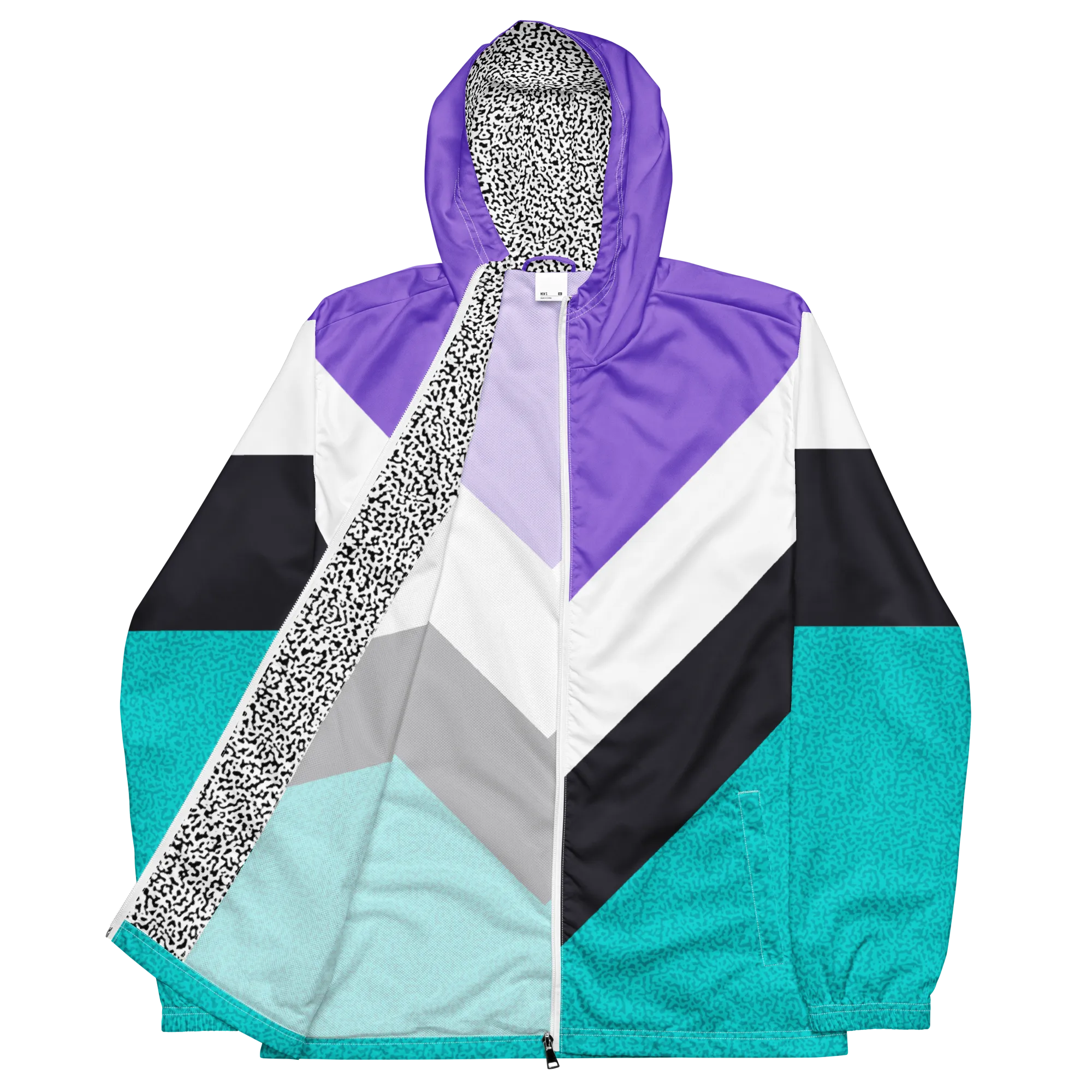 90's Purple & Teal Windbreaker
