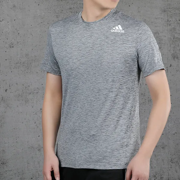 Adidas Training Sports Short Sleeve Tee 'Light Grey', Gray