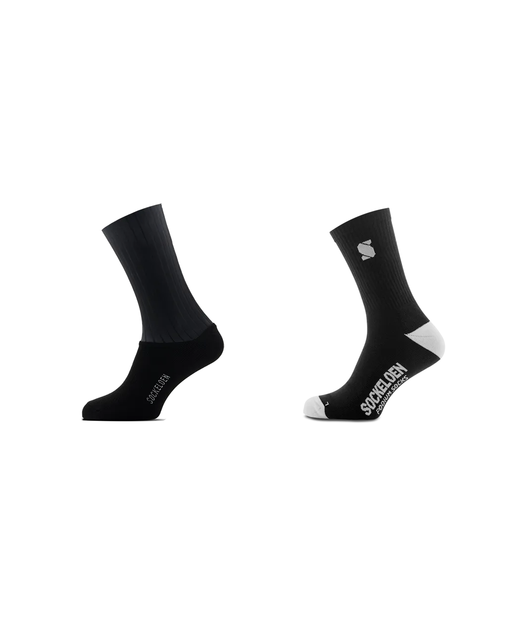Aero Socks All Black  Podium Casual Socks Black