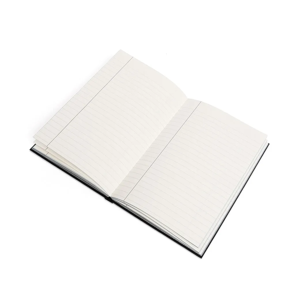 Affirmation Feminist Pro Choice Color Contrast Notebook & Journal - I Am Beautiful (White with pink)