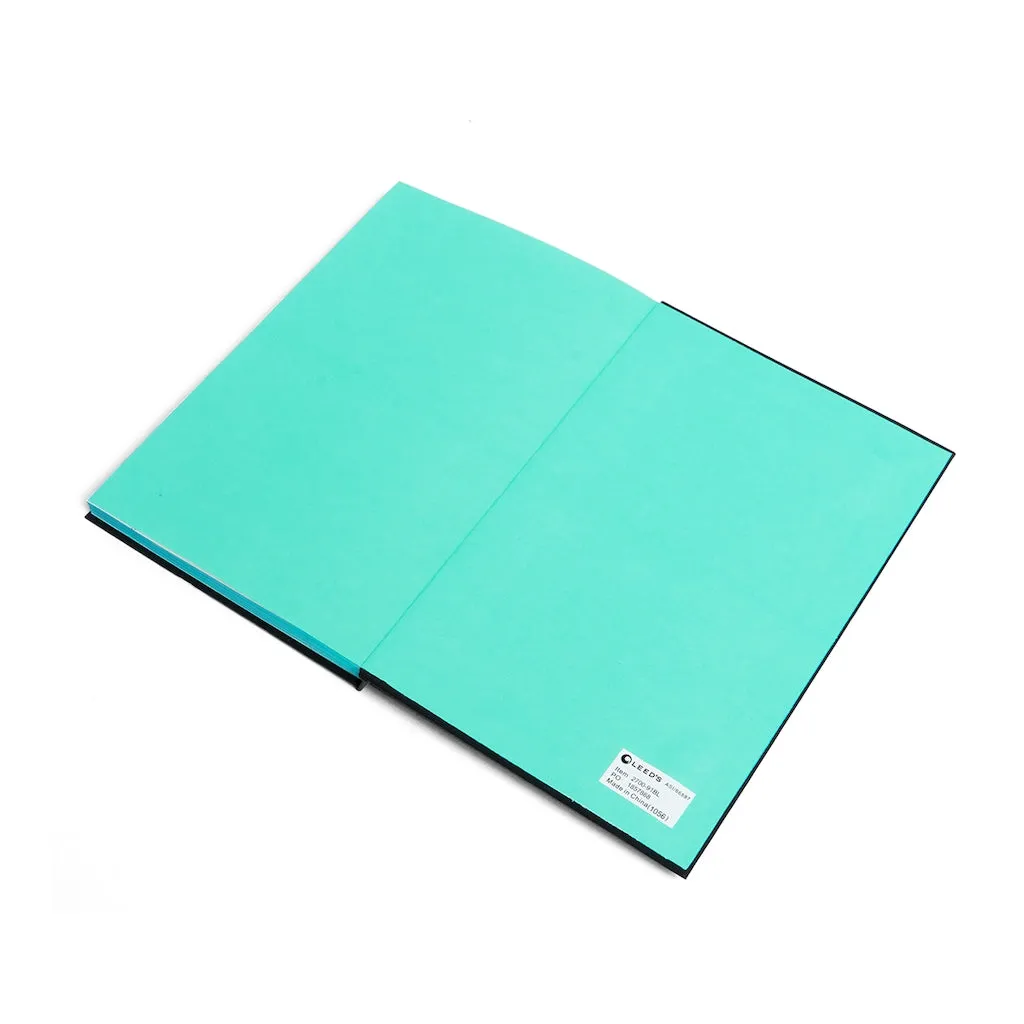 Affirmation Feminist Pro Choice Color Contrast Notebook & Journal - I Am Beautiful (White with pink)