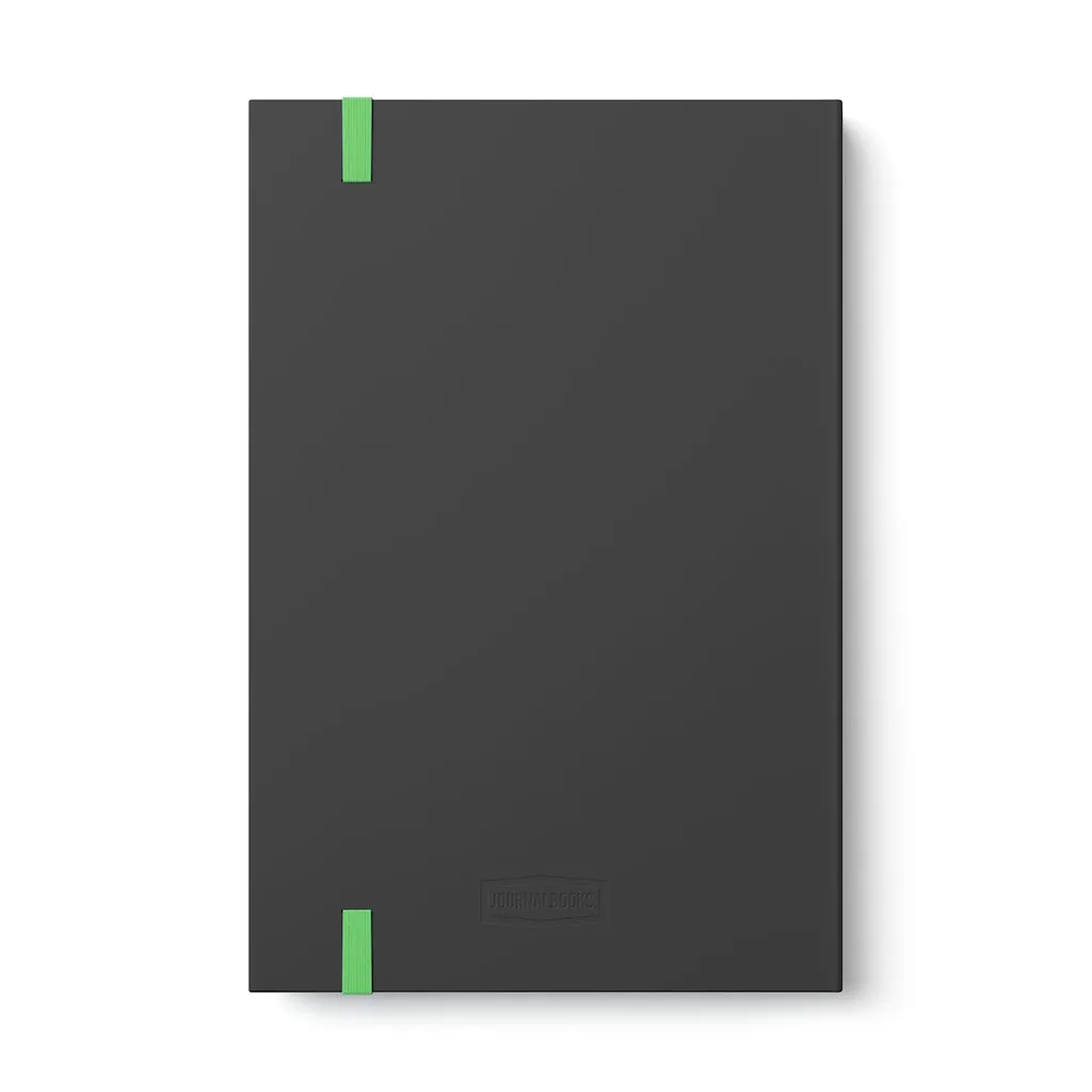 Affirmation Feminist Pro Choice Color Contrast Notebook & Journal - I Am Beautiful (White with pink)