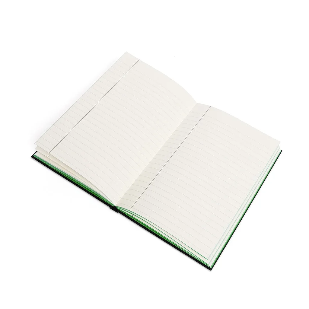 Affirmation Feminist Pro Choice Color Contrast Notebook & Journal - I Am Beautiful (White with pink)