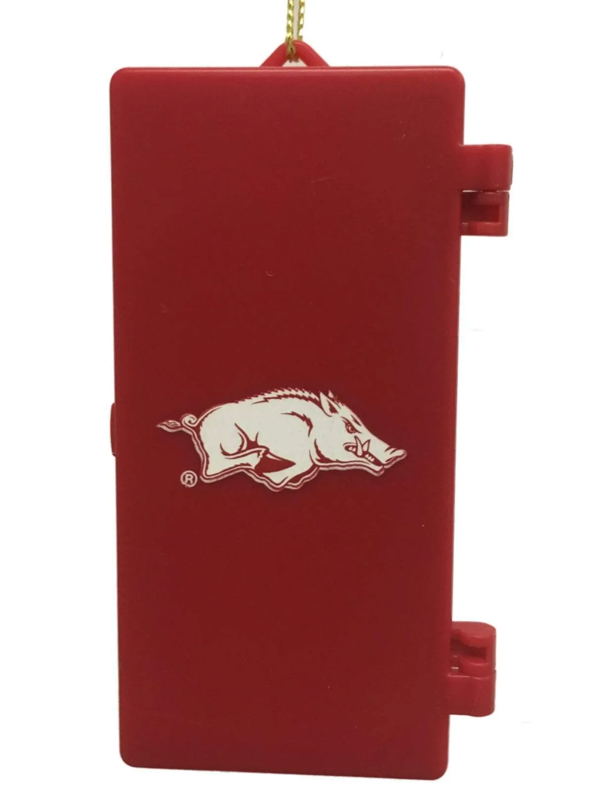 Arkansas Razorbacks Team Sports Red Team Locker Christmas Ornament