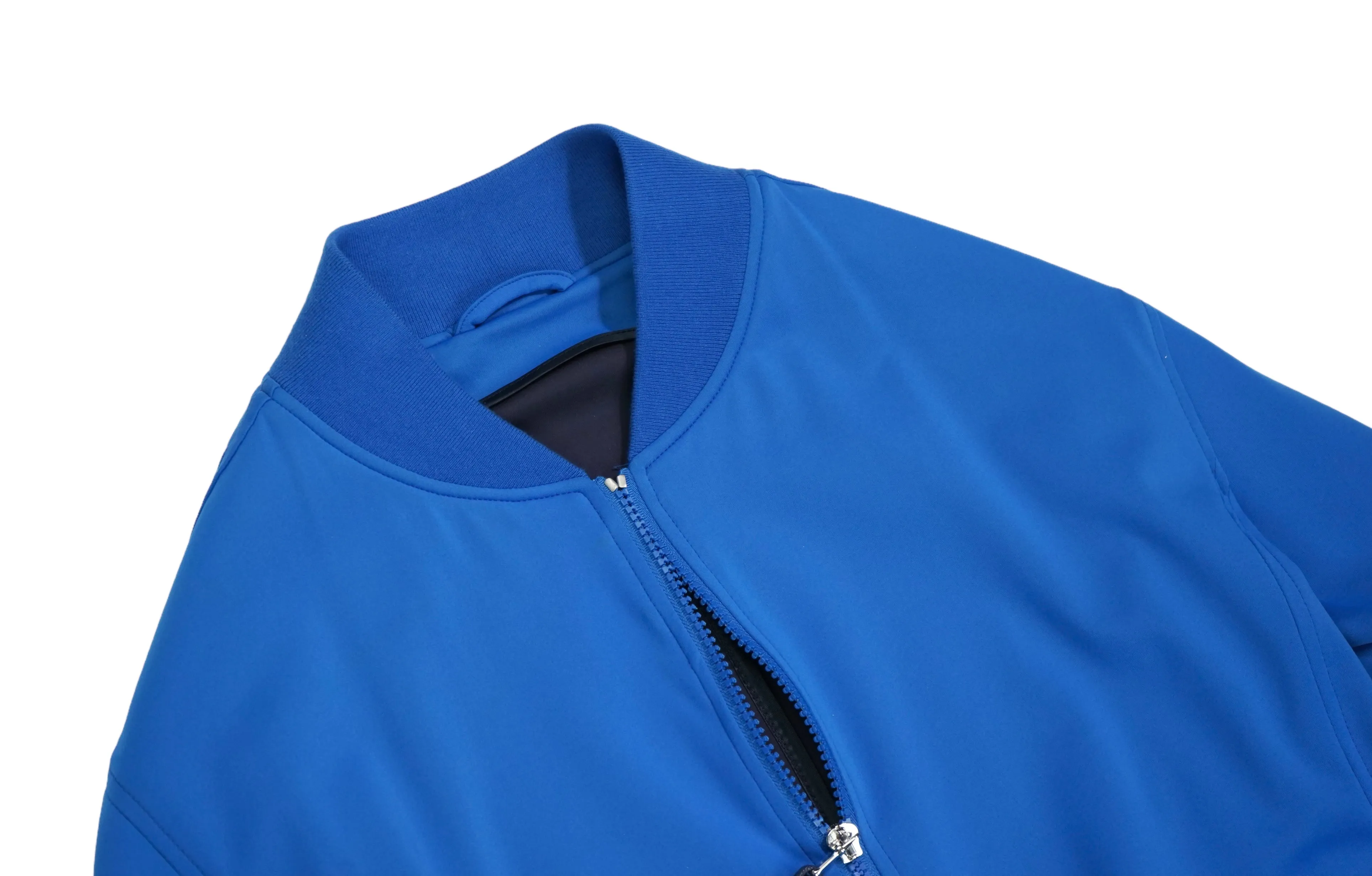 Barba Napoli - Blue Tailored Sports  Bomber Jacket 50