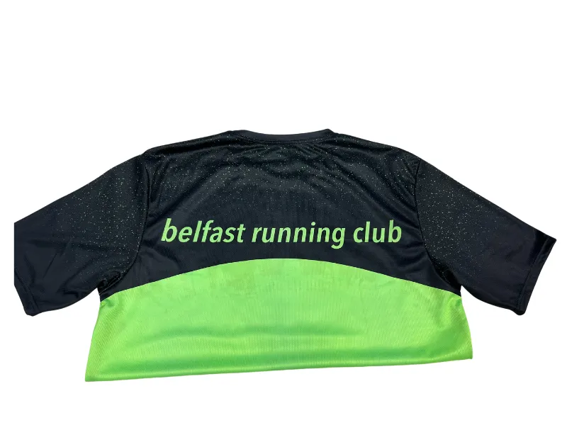Belfast Running Club Mens Tee (Black/Green)