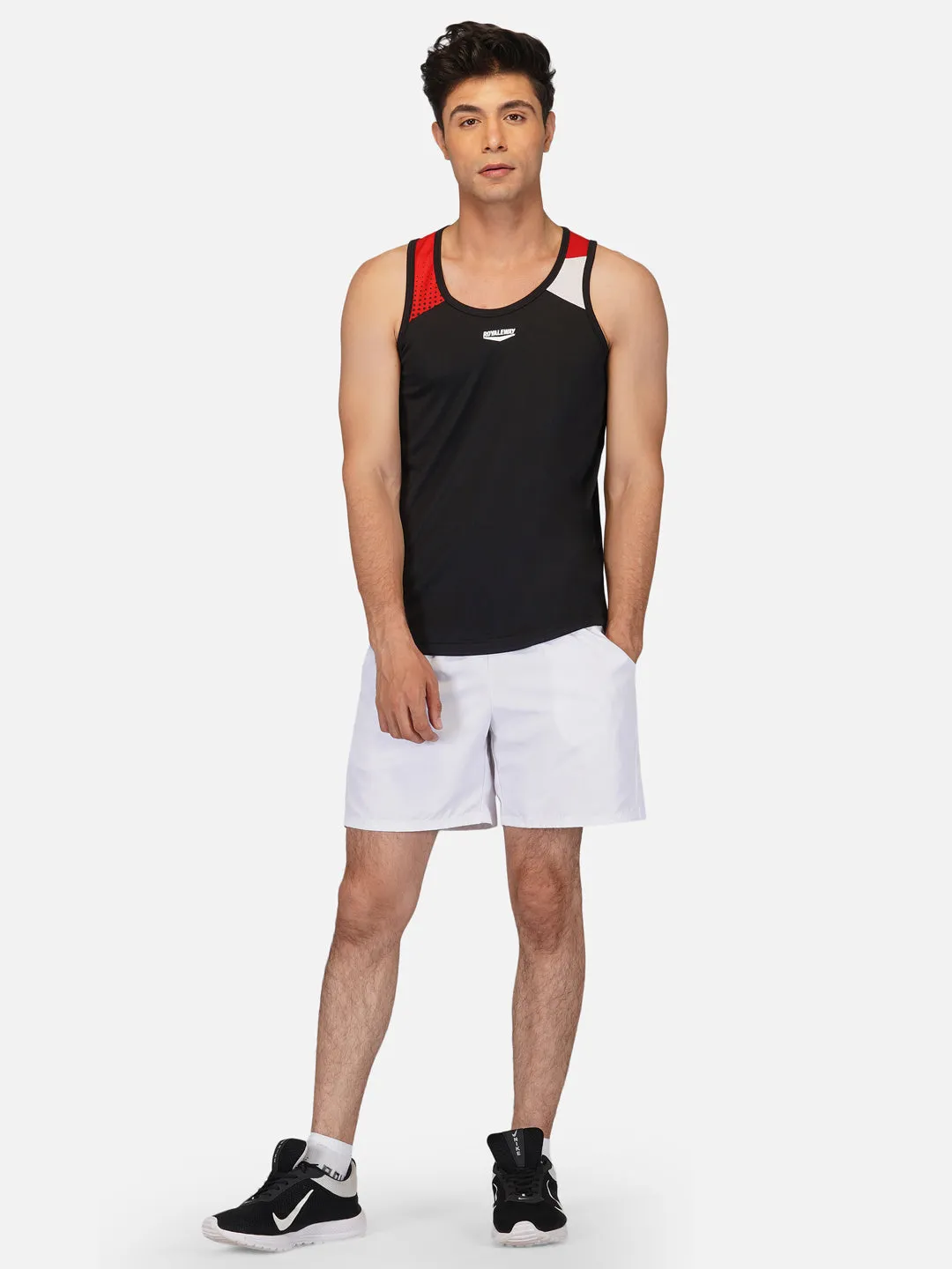 Black & Red Designer Vest RWM4030