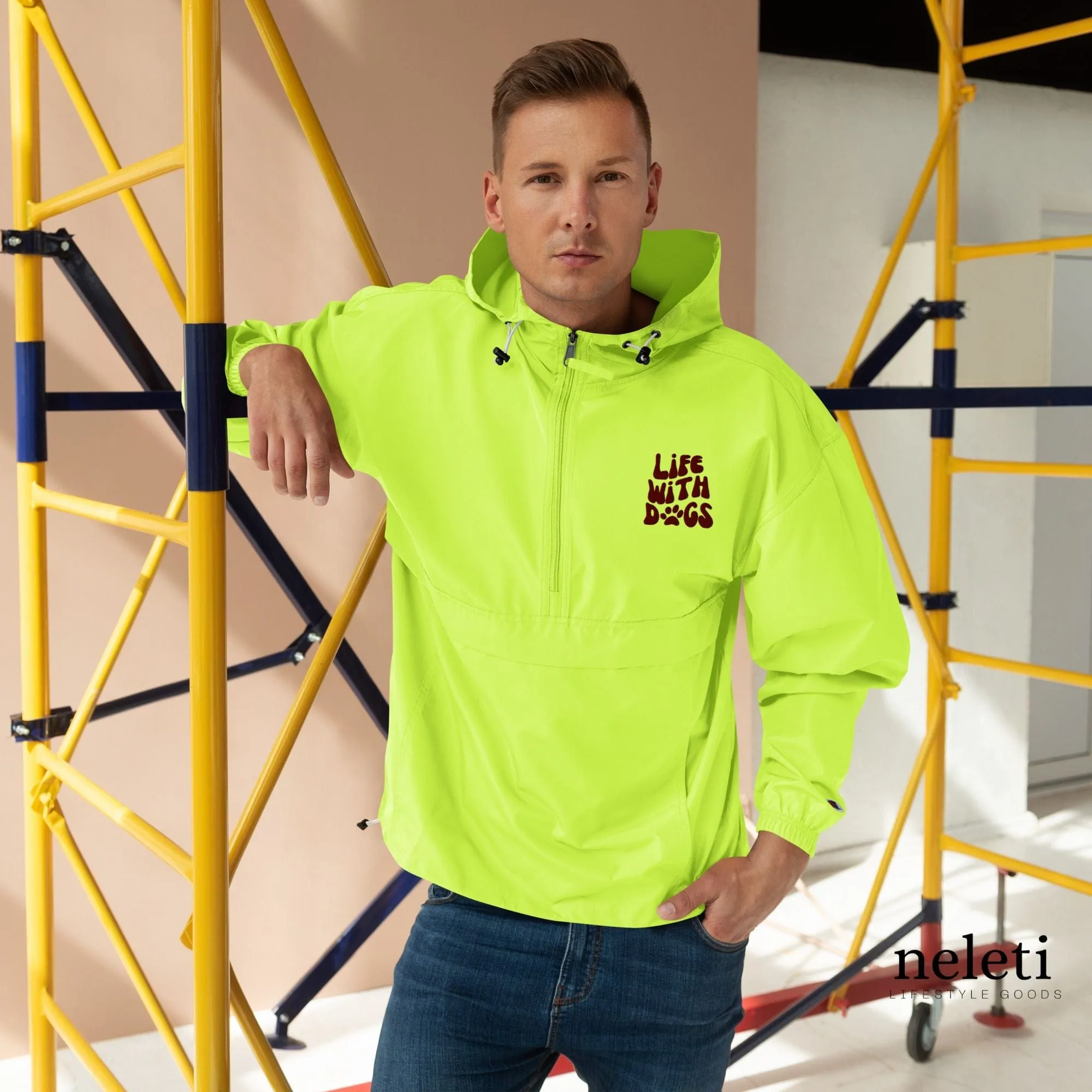 Champion Windbreaker: Embrace Life with Dogs in Style