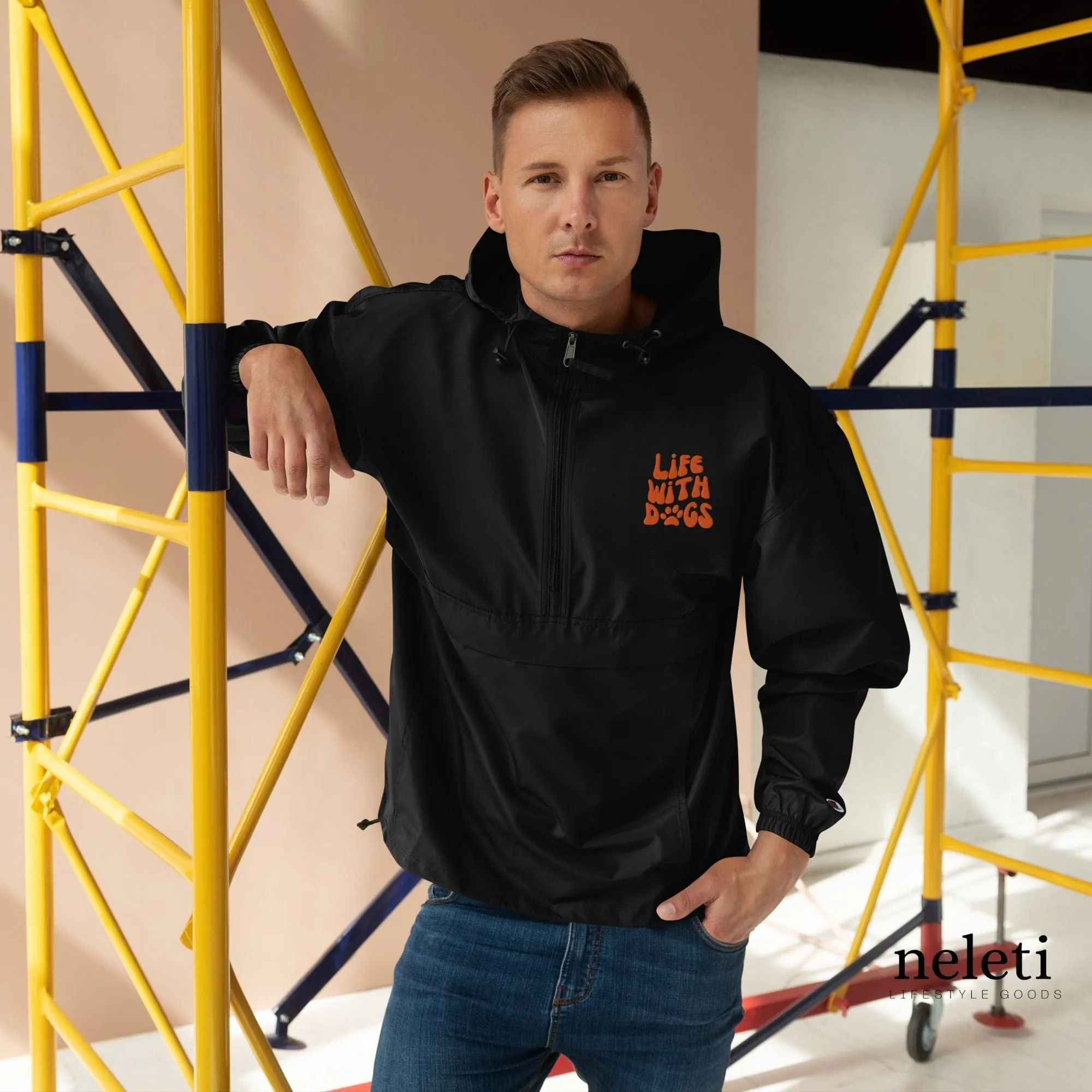 Champion Windbreaker: Embrace Life with Dogs in Style
