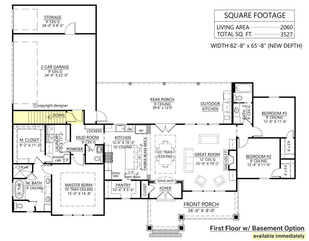 Charming 3-Bedroom Home Plan with Inviting Porches