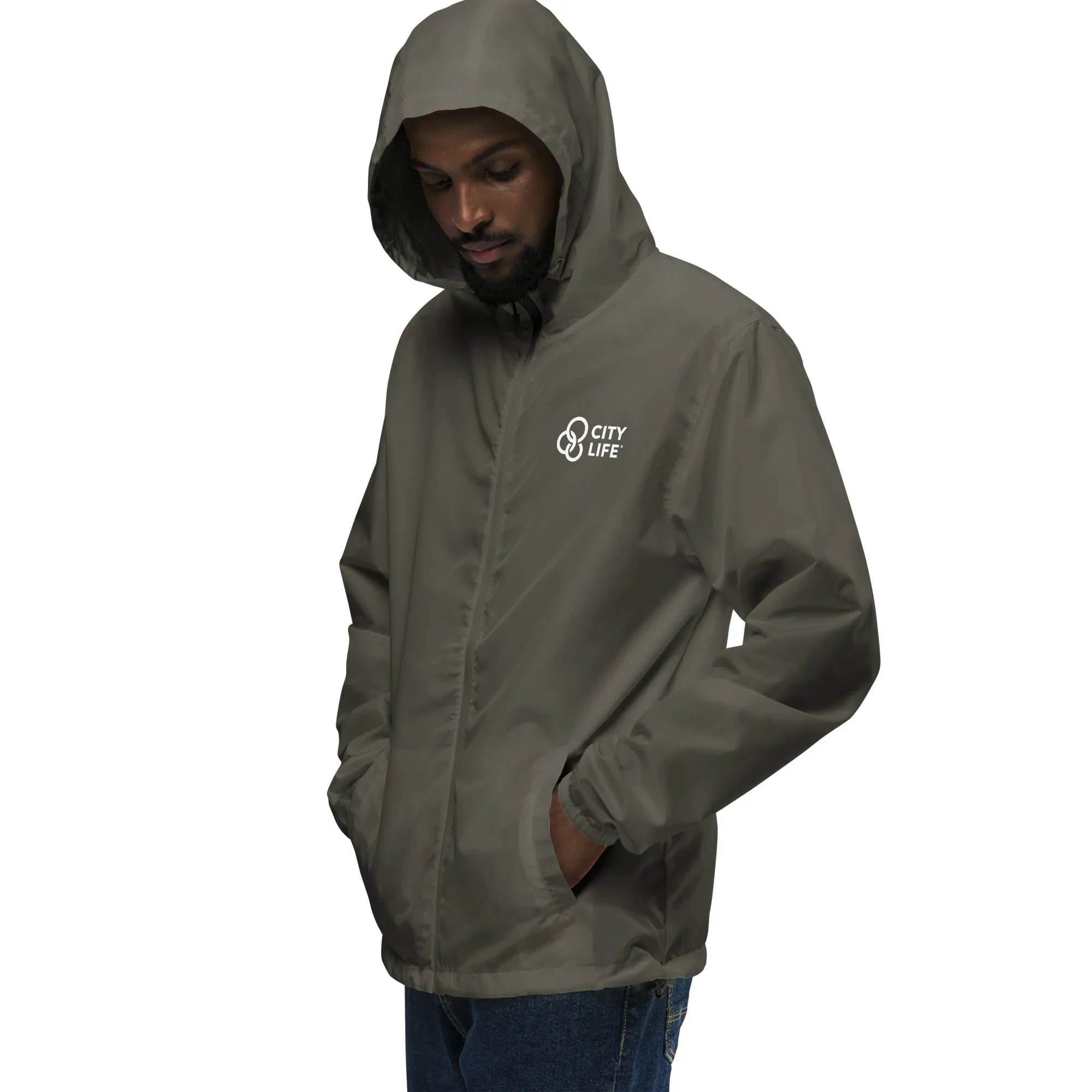 City Life Unisex Lightweight Zip Up Windbreaker