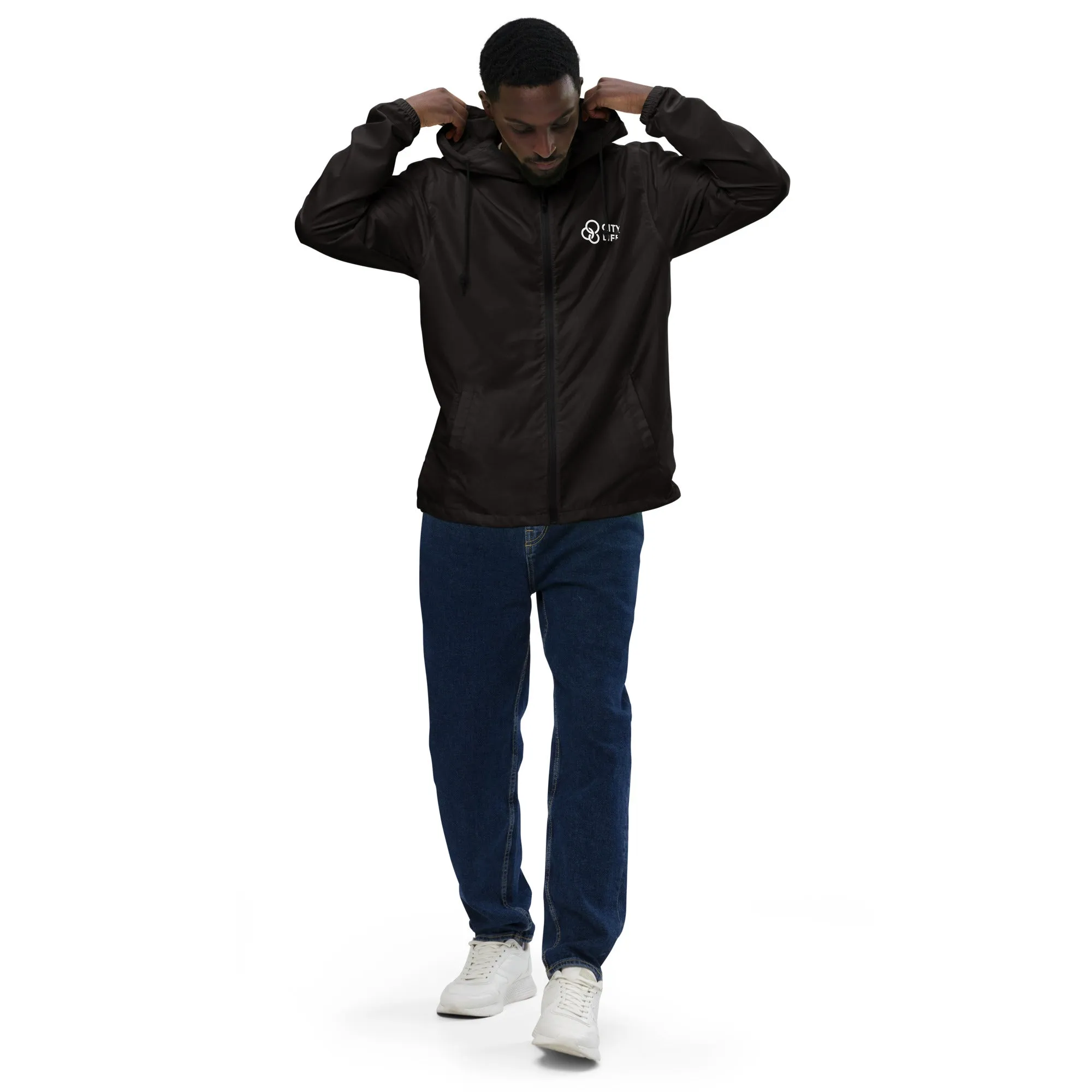 City Life Unisex Lightweight Zip Up Windbreaker