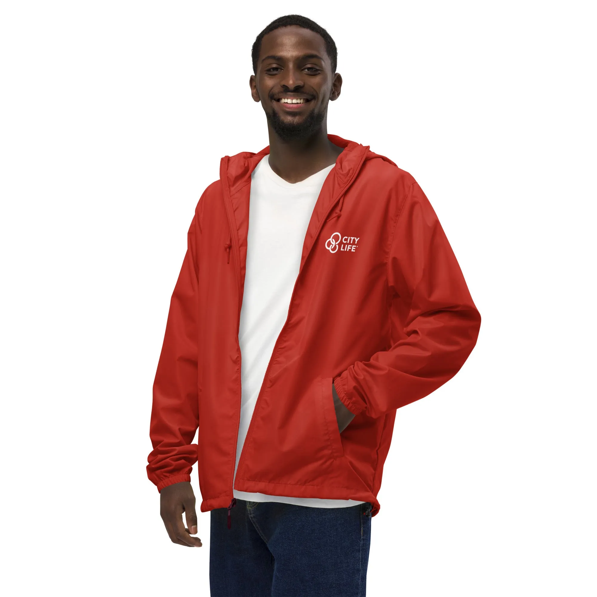 City Life Unisex Lightweight Zip Up Windbreaker