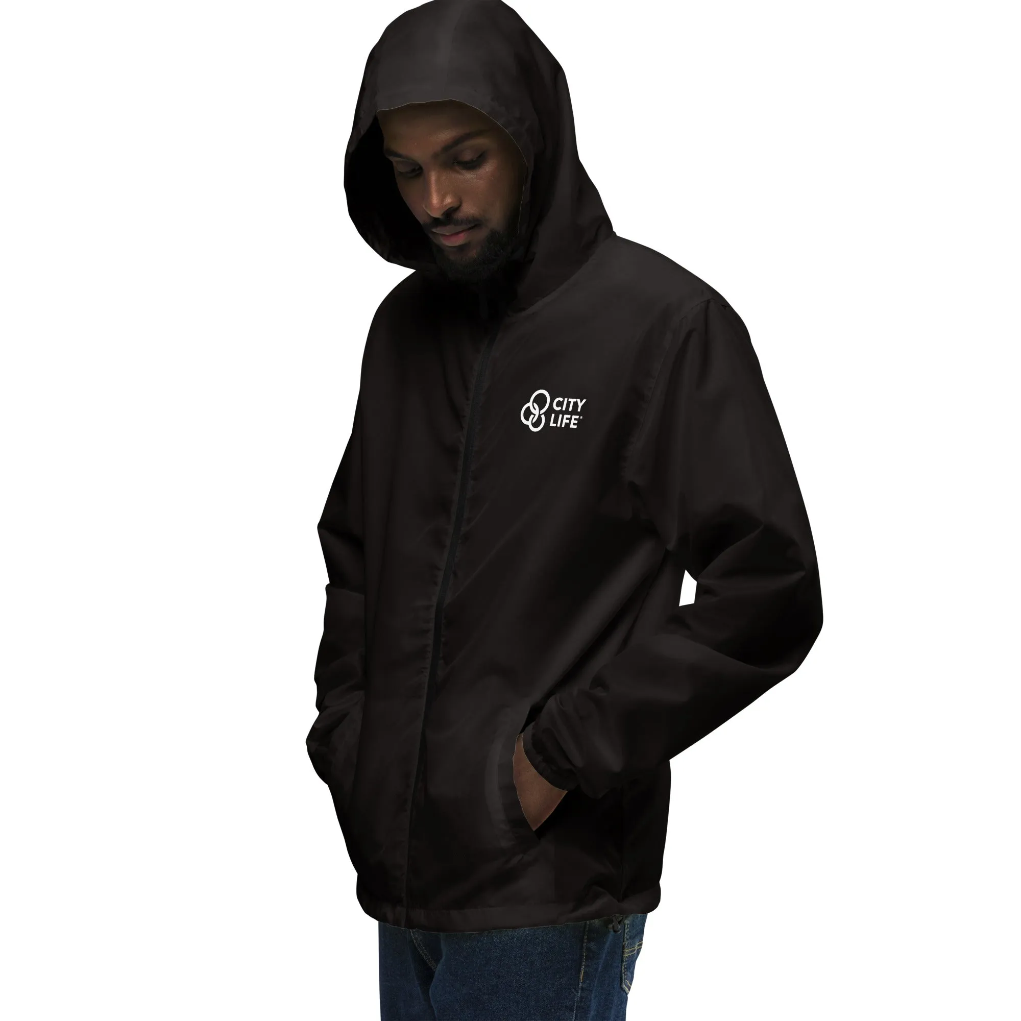 City Life Unisex Lightweight Zip Up Windbreaker