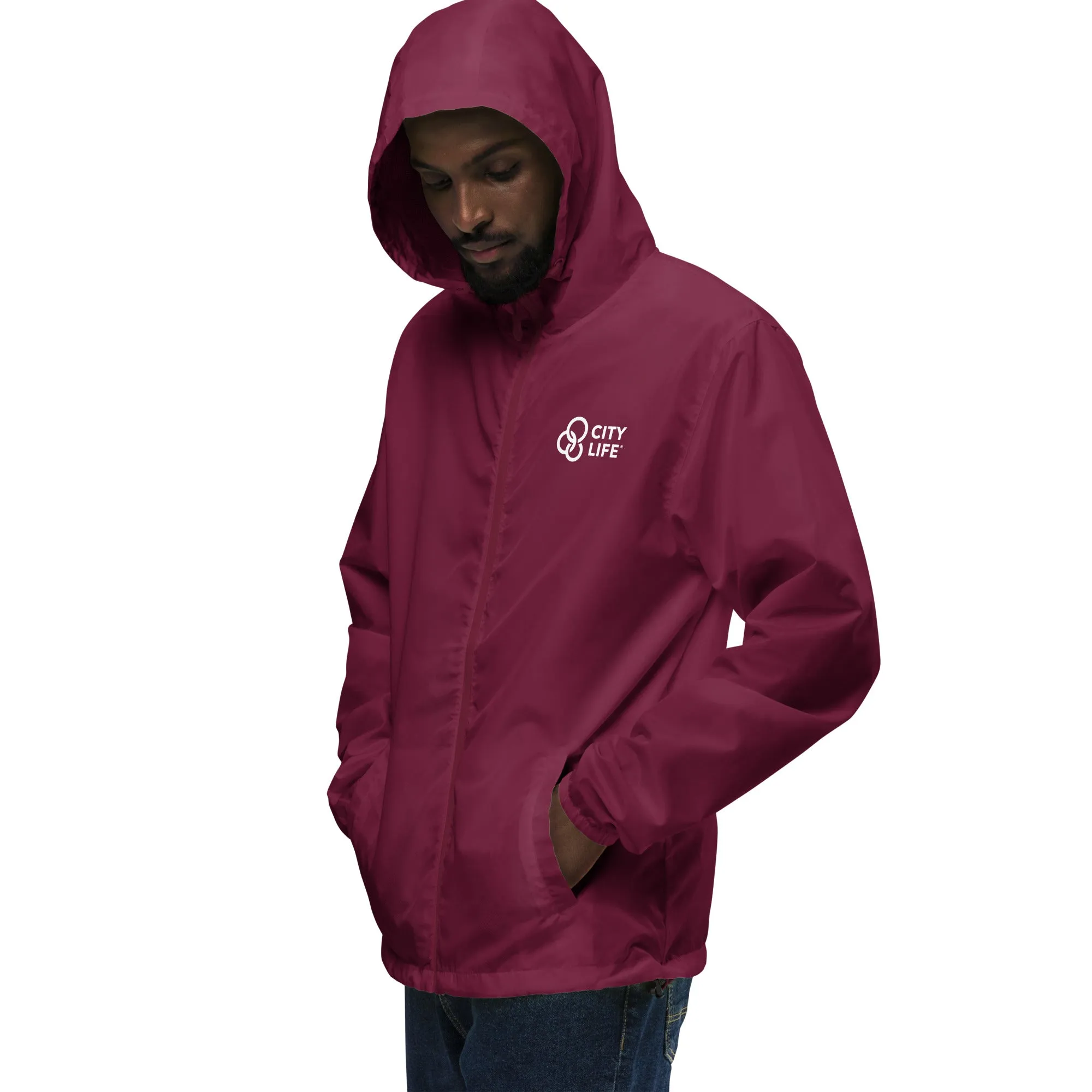City Life Unisex Lightweight Zip Up Windbreaker