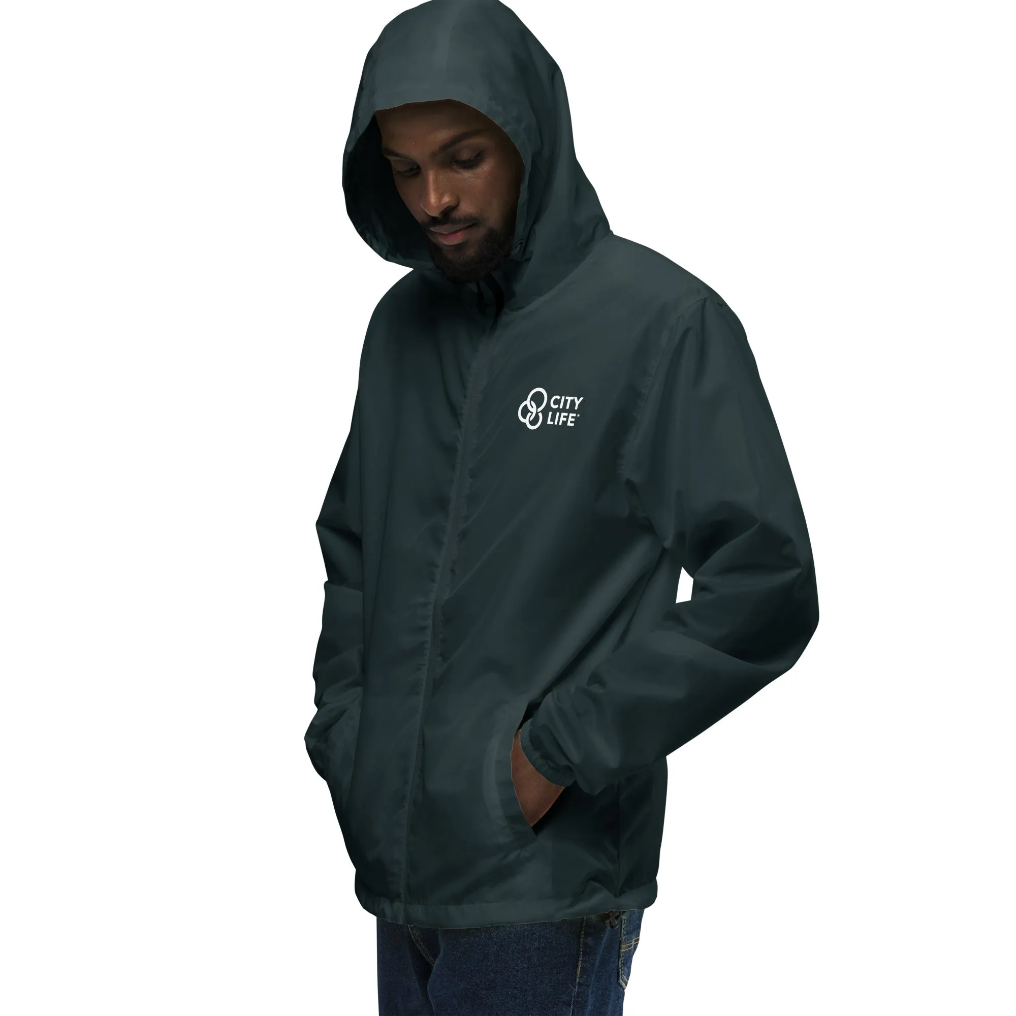 City Life Unisex Lightweight Zip Up Windbreaker