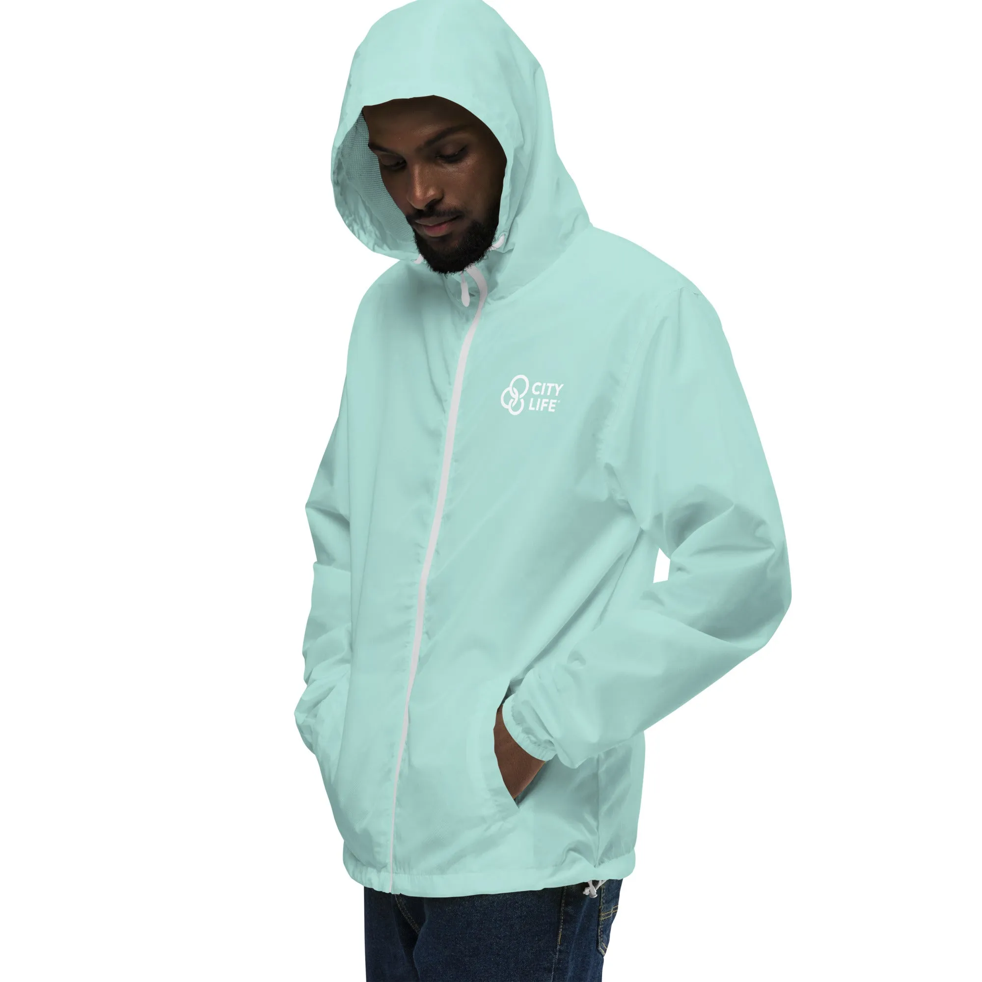 City Life Unisex Lightweight Zip Up Windbreaker