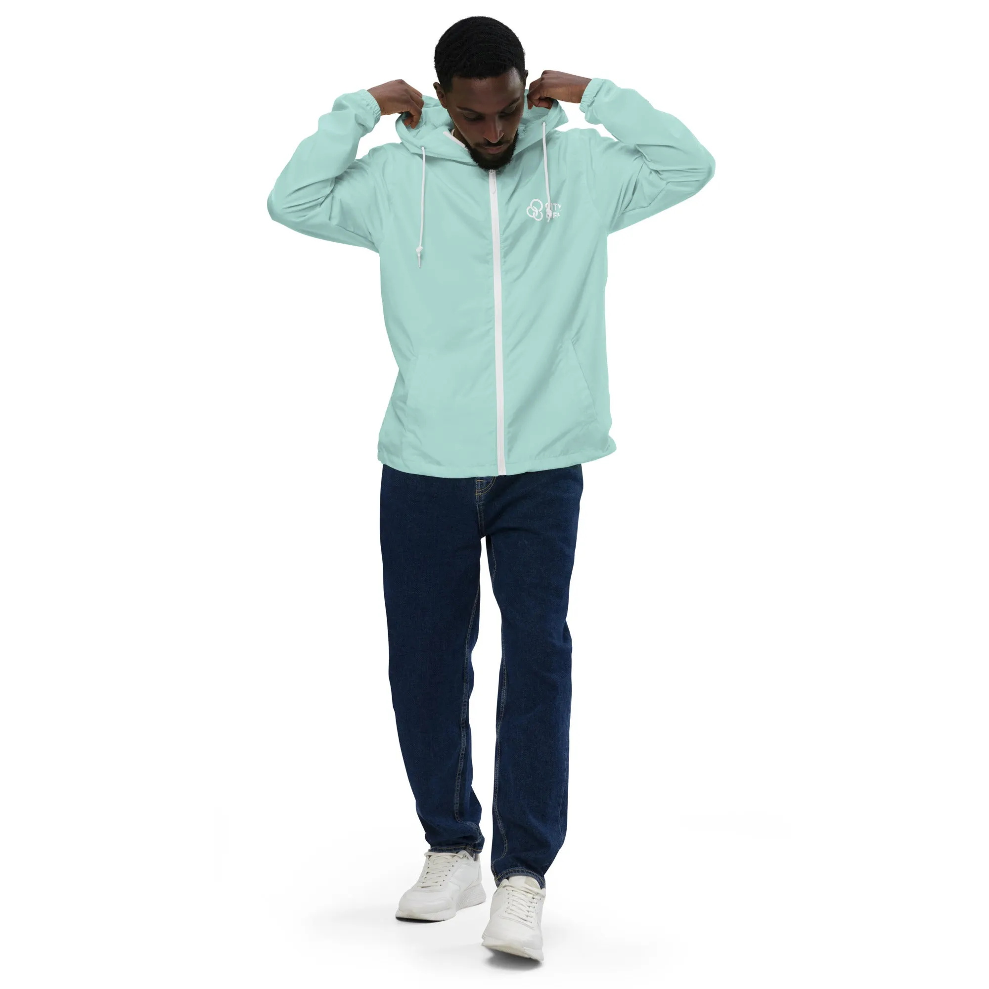 City Life Unisex Lightweight Zip Up Windbreaker