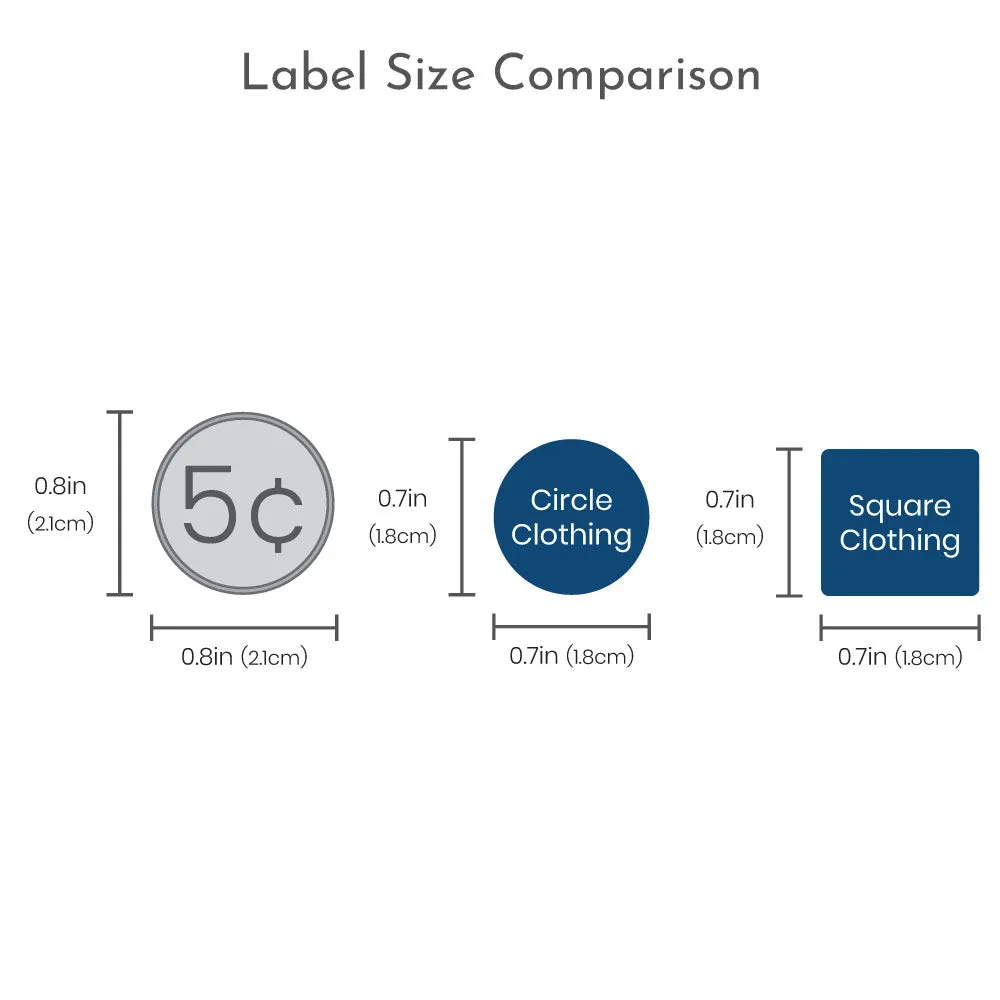 Cupcakes Clothing Labels