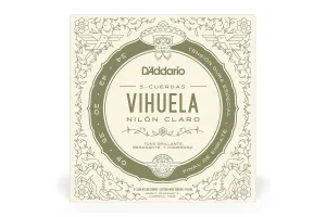 D'Addario MV10C Pro-Arté Nylon 5-String Vihuela Strings - Custom Hard Tension .034-.040