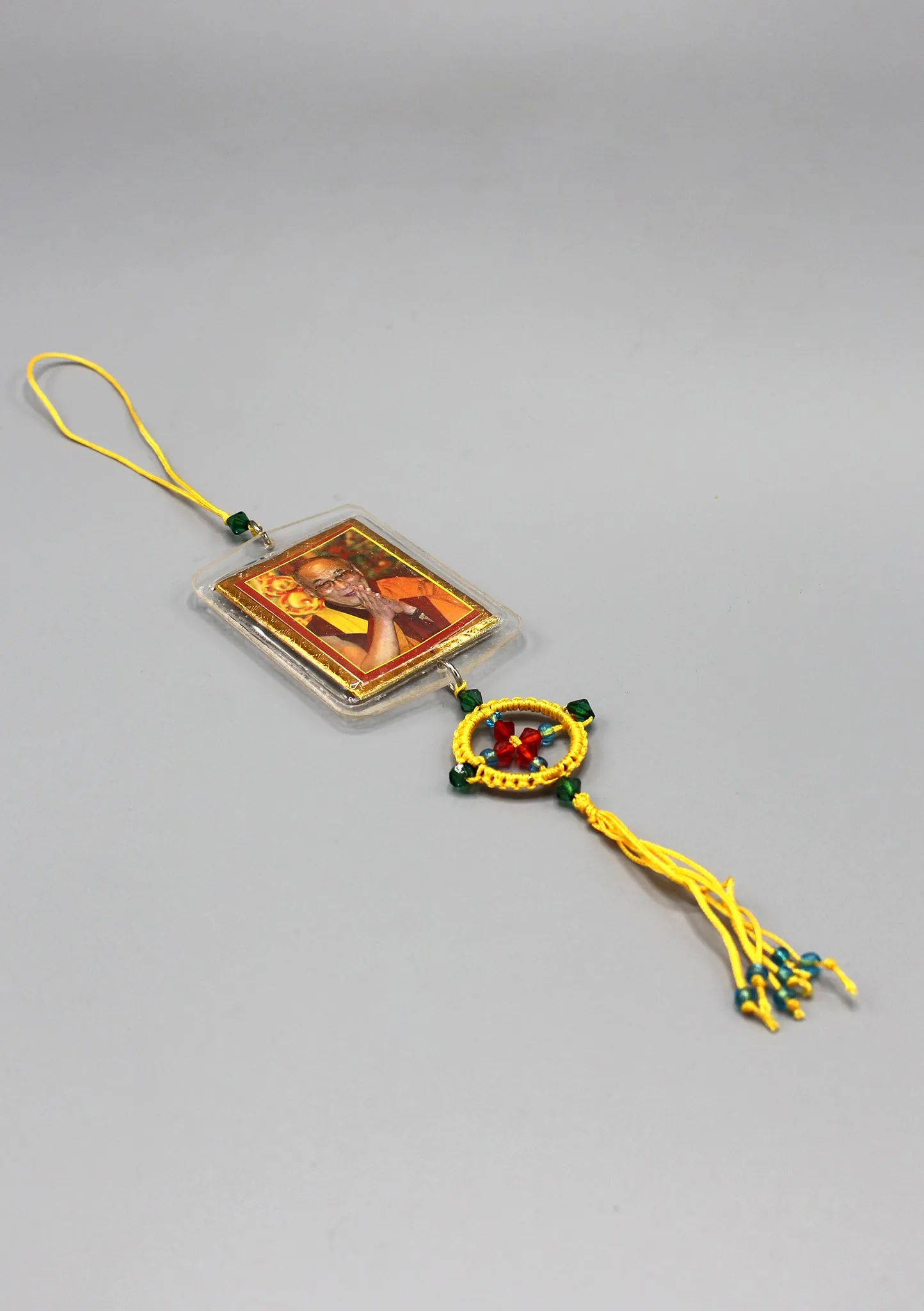 Dalai Lama Printed Car Hanging Protection Amulet
