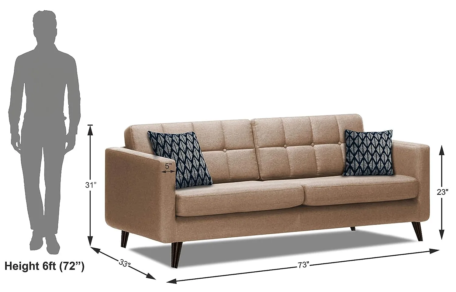 Dario Fabric Sofa Collection For Living Room | Bedroom | Office