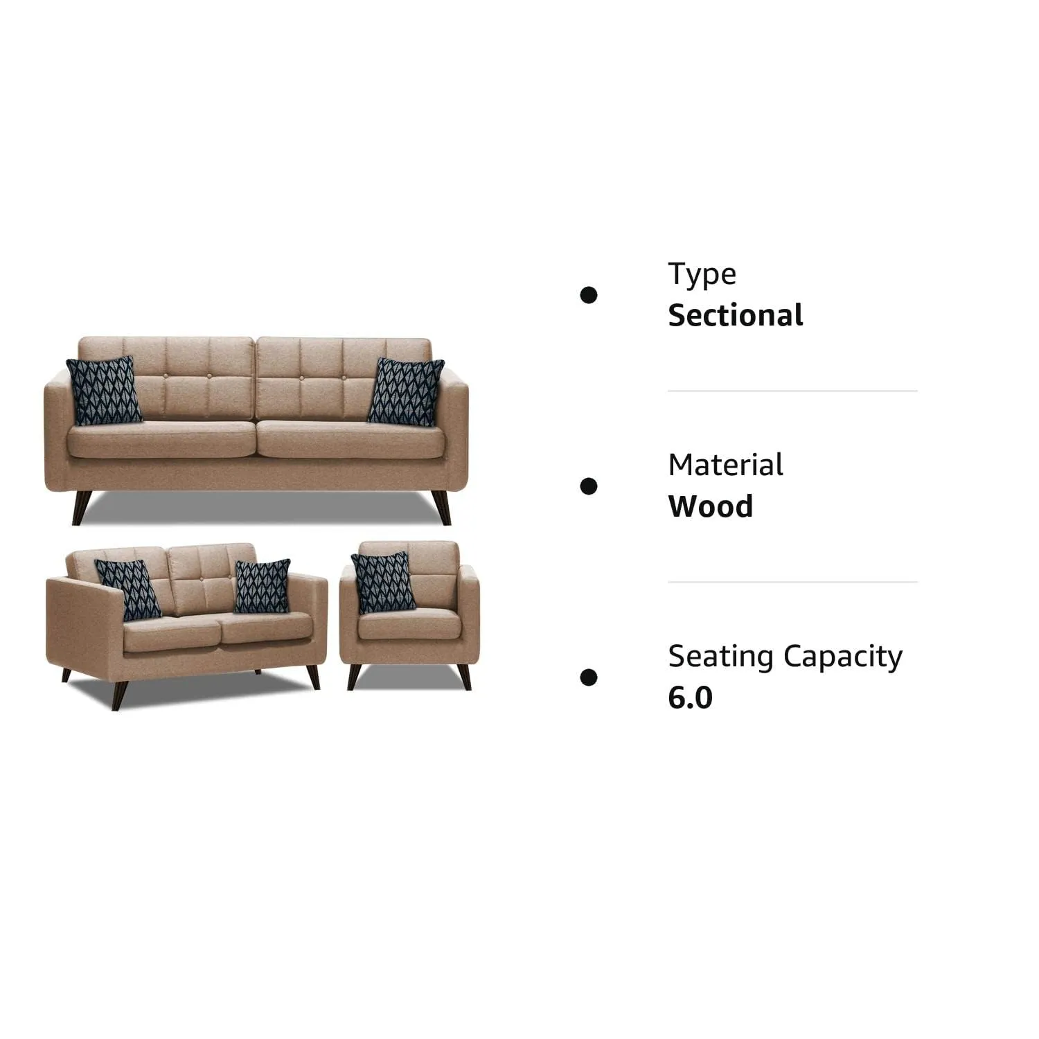 Dario Fabric Sofa Collection For Living Room | Bedroom | Office