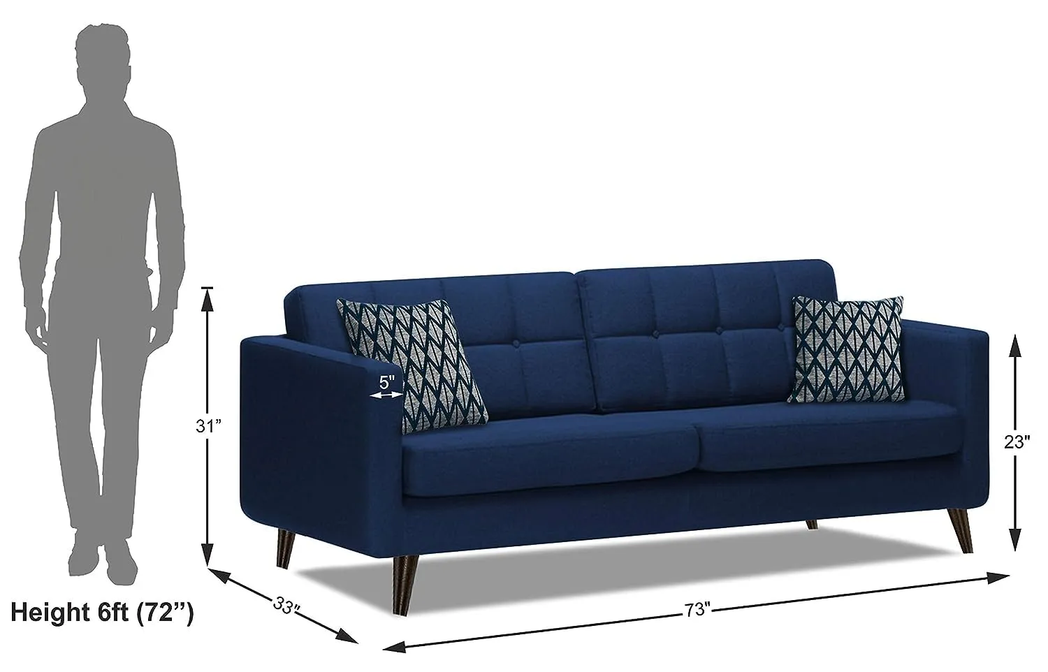 Dario Fabric Sofa Collection For Living Room | Bedroom | Office