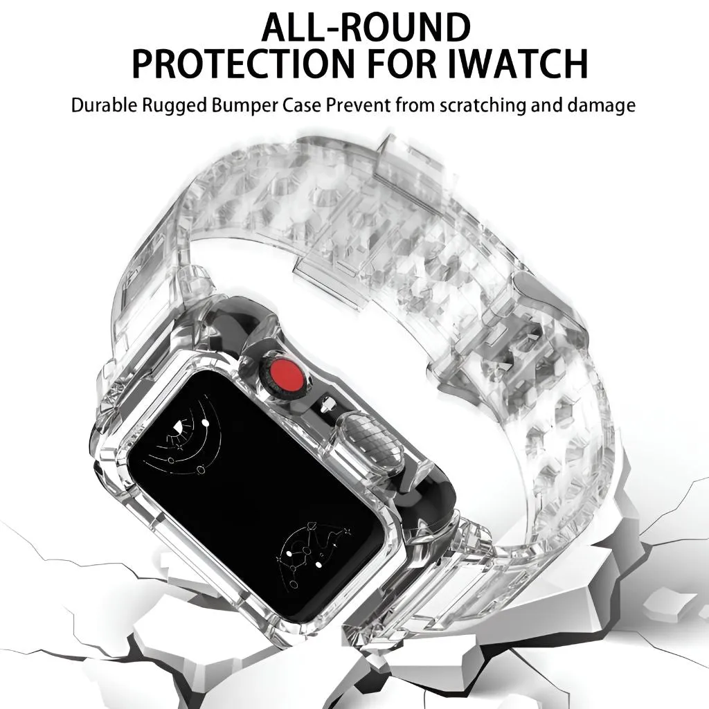 Dicere Premium Silicone Band and Protective Case Combo