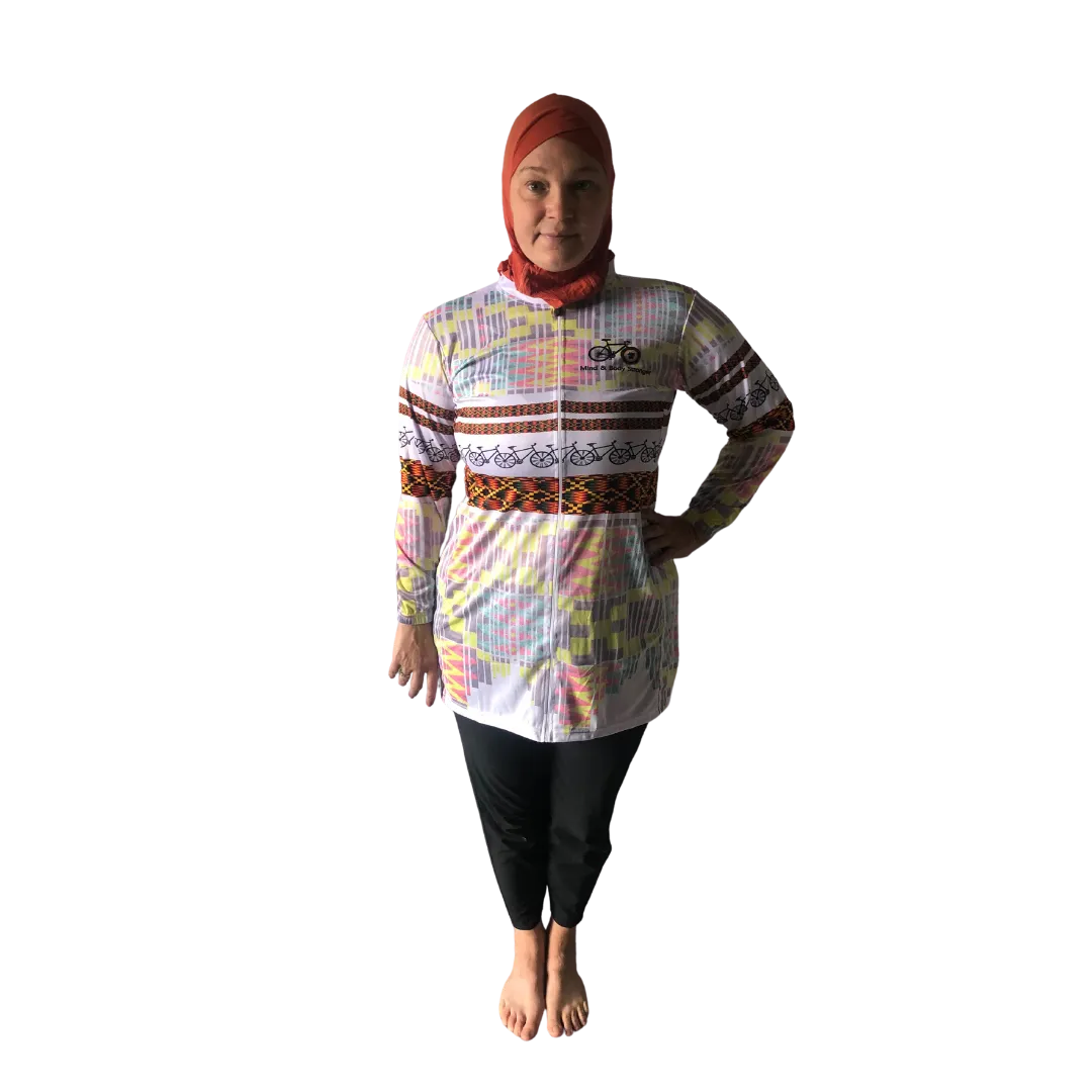 Dipped Hem Womens Cycling Jersey 100% profit to fundraising minibus in The Gambia