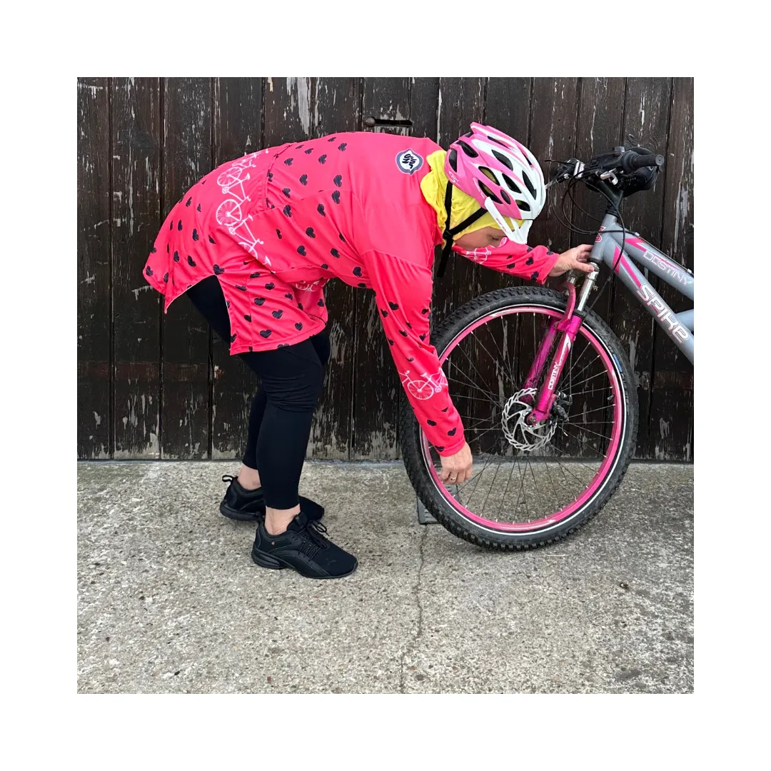 Dipped Hem Womens Cycling Jersey 100% profit to fundraising minibus in The Gambia