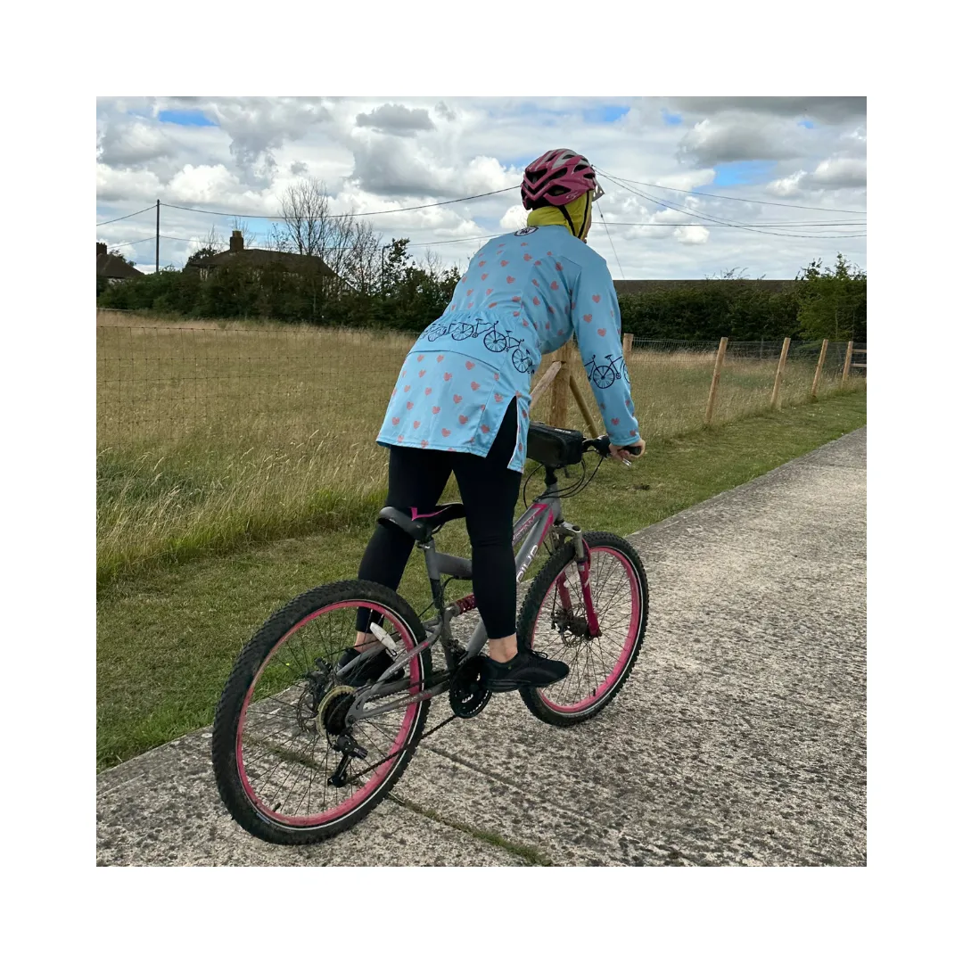 Dipped Hem Womens Cycling Jersey 100% profit to fundraising minibus in The Gambia
