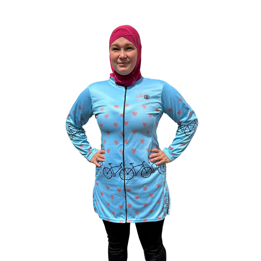 Dipped Hem Womens Cycling Jersey 100% profit to fundraising minibus in The Gambia