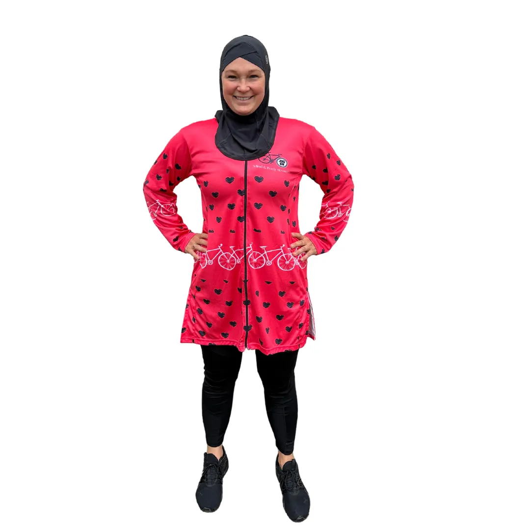 Dipped Hem Womens Cycling Jersey 100% profit to fundraising minibus in The Gambia