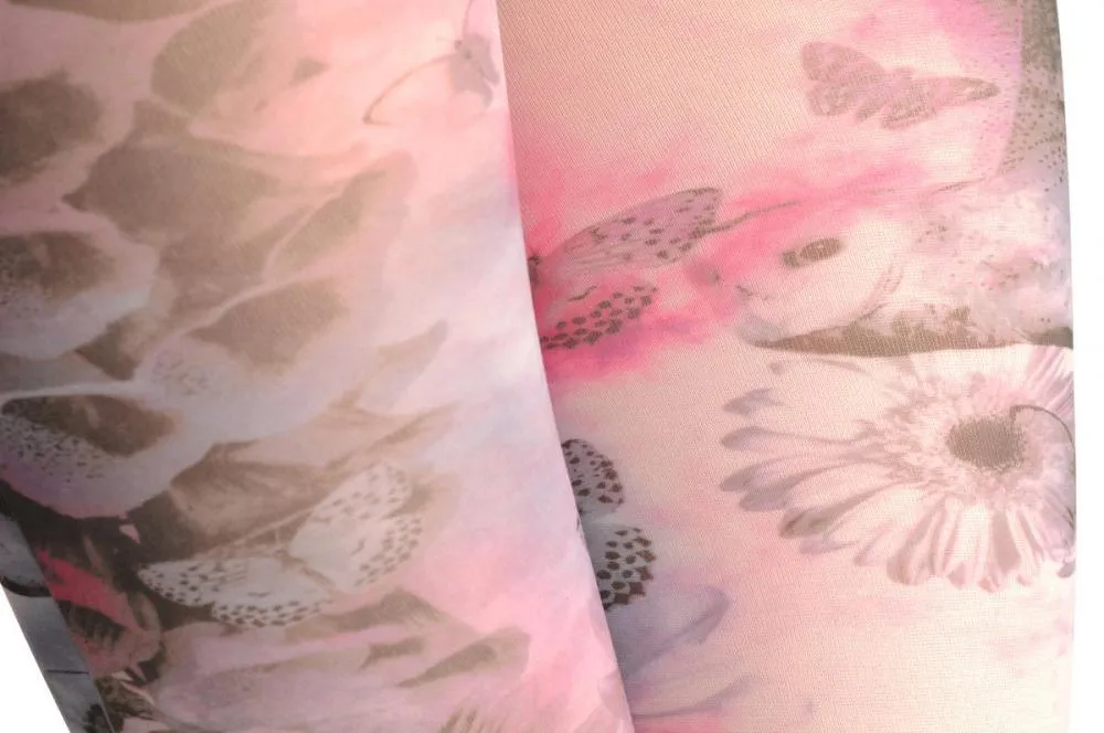 Flowers Butterflies & Ows Footless