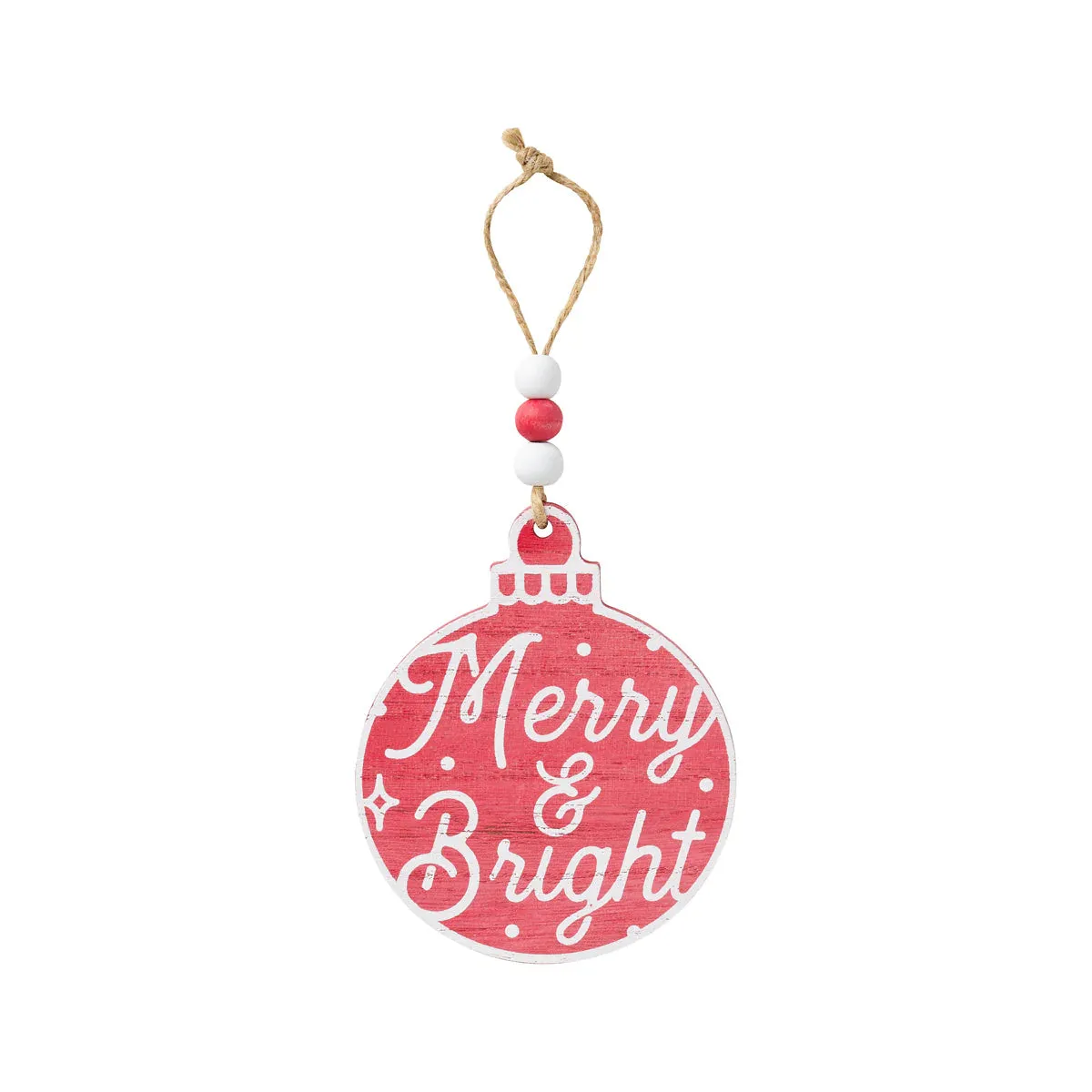 FR-3267 Merry & Bright Red Bulb Ornie