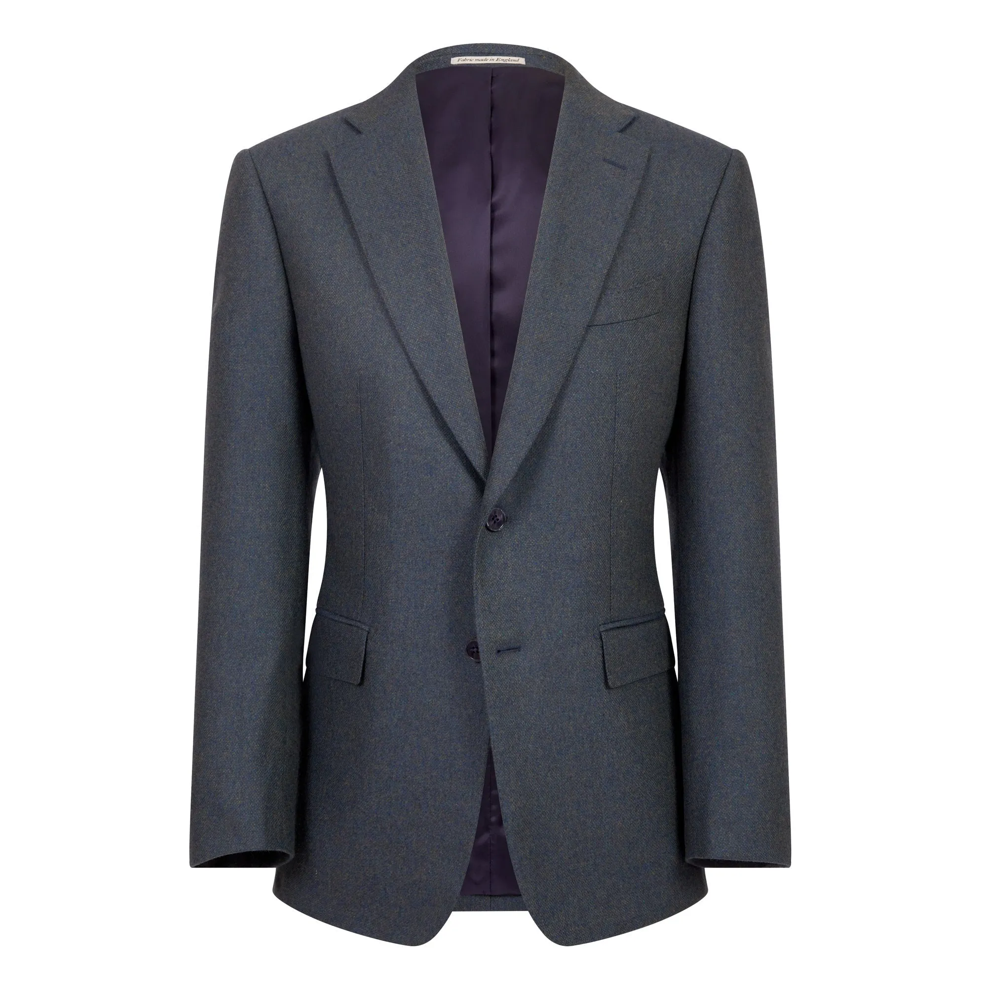 HENRY SARTORIAL Full Canvas Plain Jacket AQUA REG