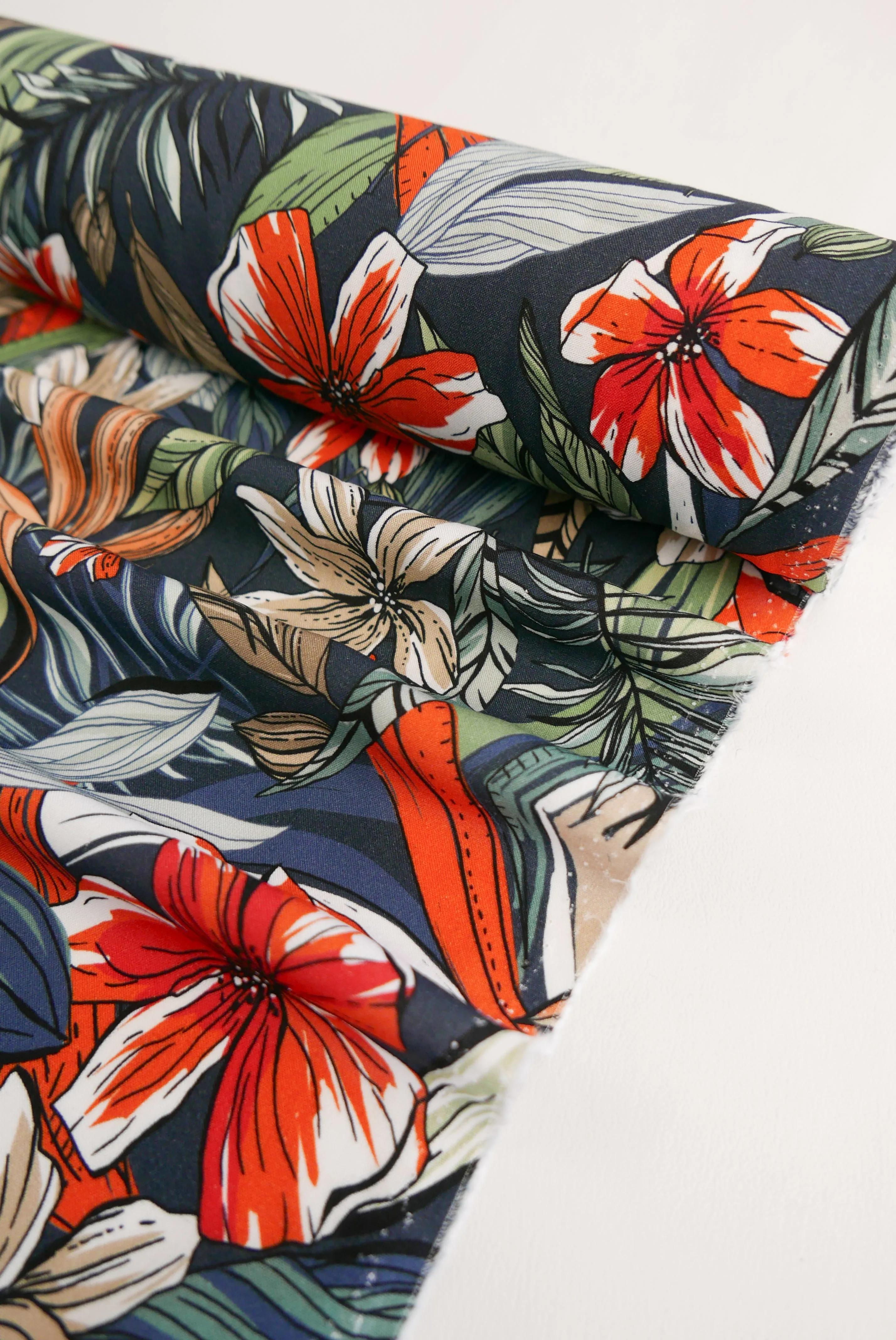 Hibiscus - Printed Viscose | Tropical