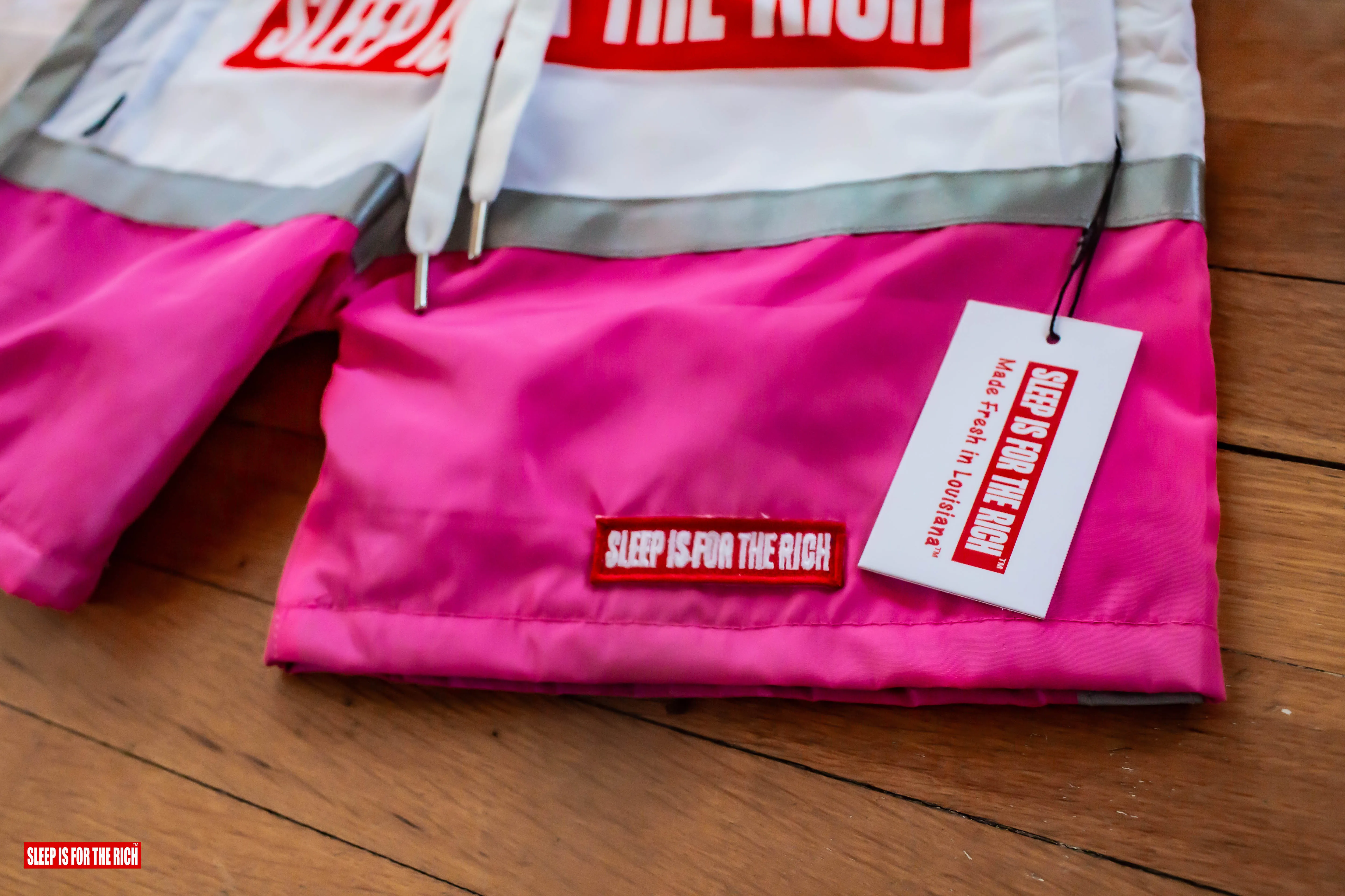 (HOT PINK) 3M REFLECTIVE WINDBREAKER SHORT SETS