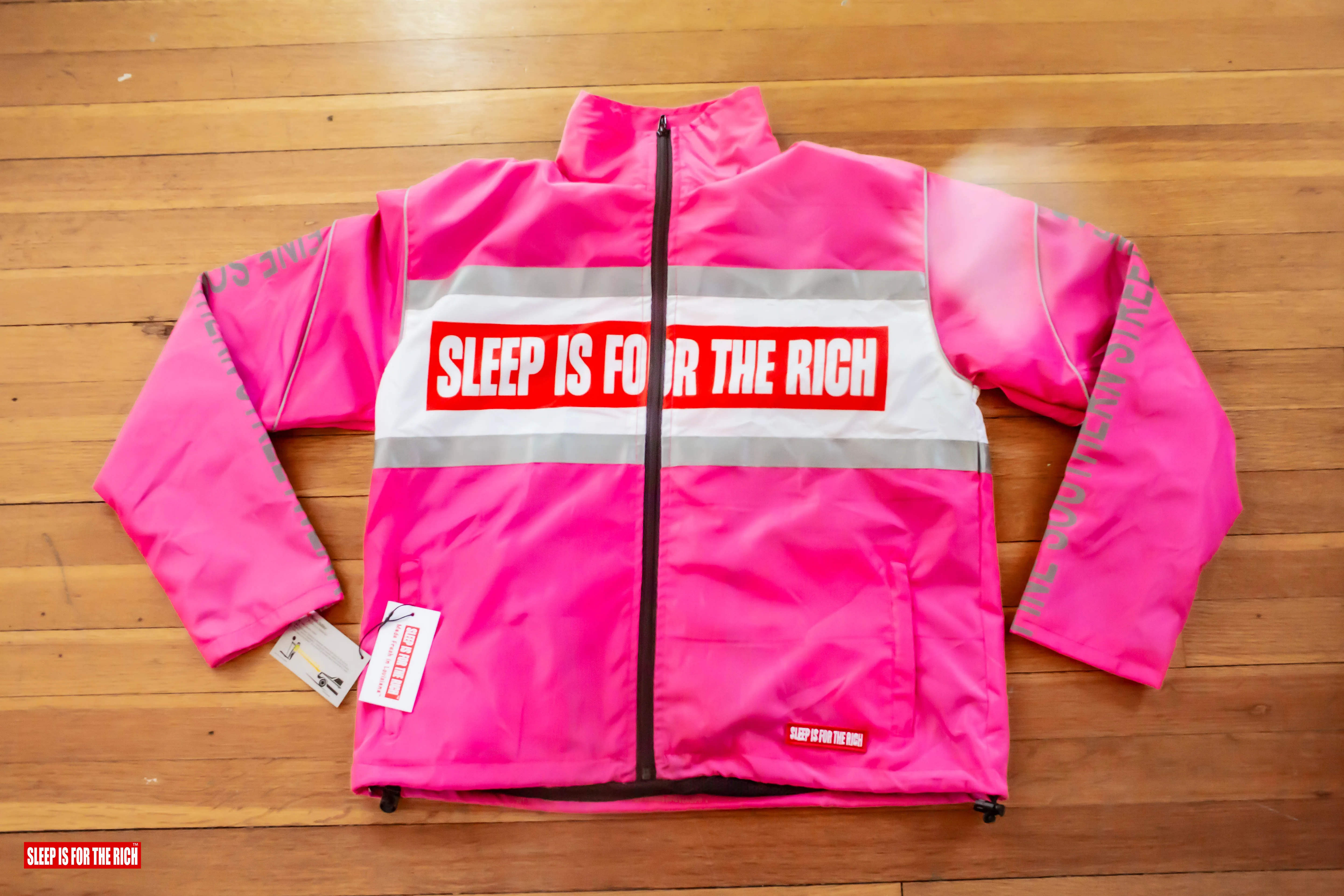 (HOT PINK) 3M REFLECTIVE WINDBREAKER SHORT SETS