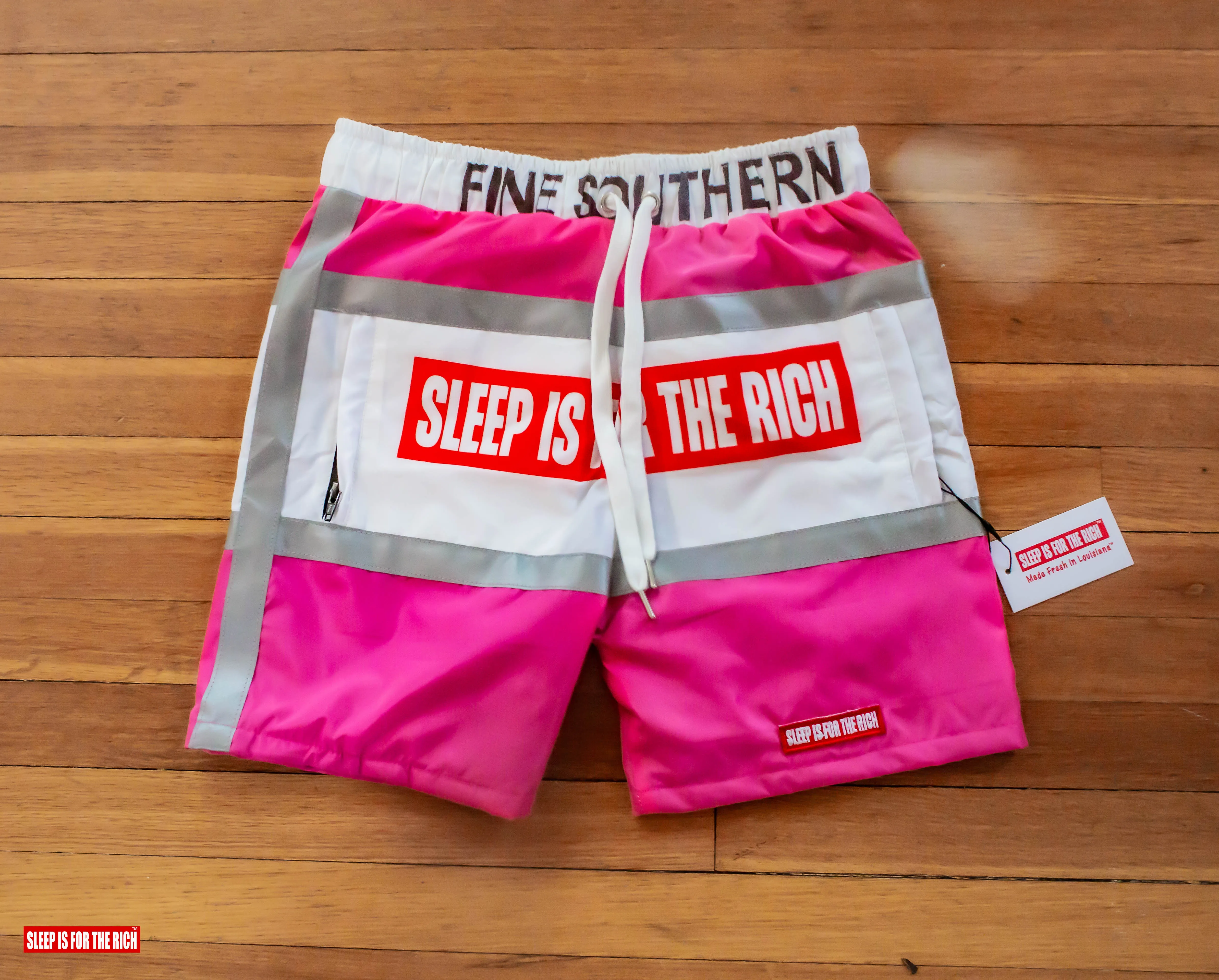 (HOT PINK) 3M REFLECTIVE WINDBREAKER SHORT SETS