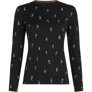 Icebreaker Women's Merino 200 Oasis Long Sleeve Crewe Ski Day