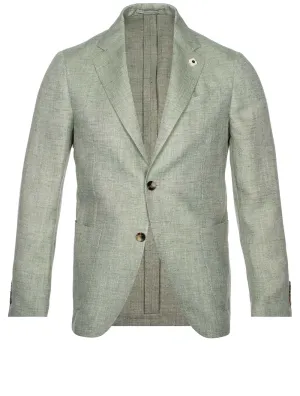Linen Mix Sport Jacket Green Linen Mix Sport Jacket Green