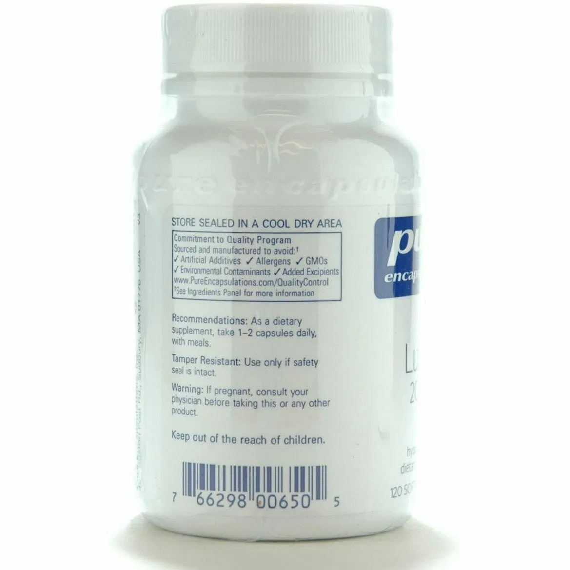 Lutein 20 mg by Pure Encapsulations