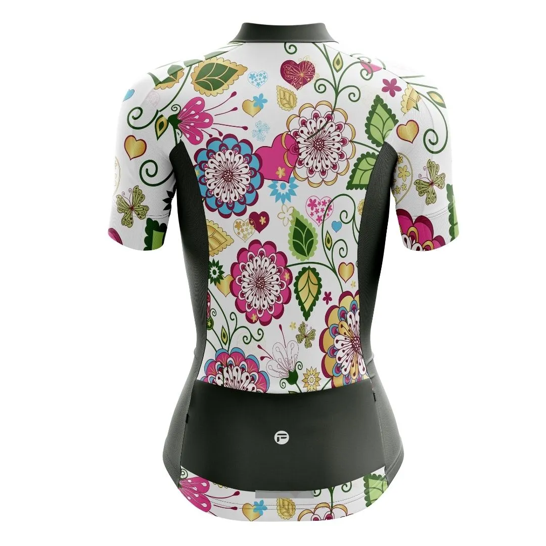 NEW! Floral Symphony | Women's Short Sleeve Cycling Set