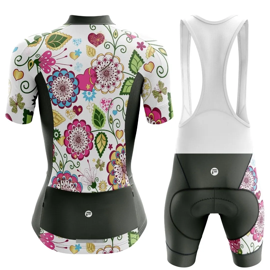 NEW! Floral Symphony | Women's Short Sleeve Cycling Set