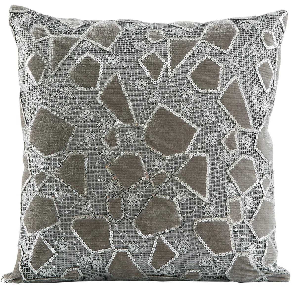 Novel Geometric Lace Pattern Decorative Accent Throw Pillow Cover