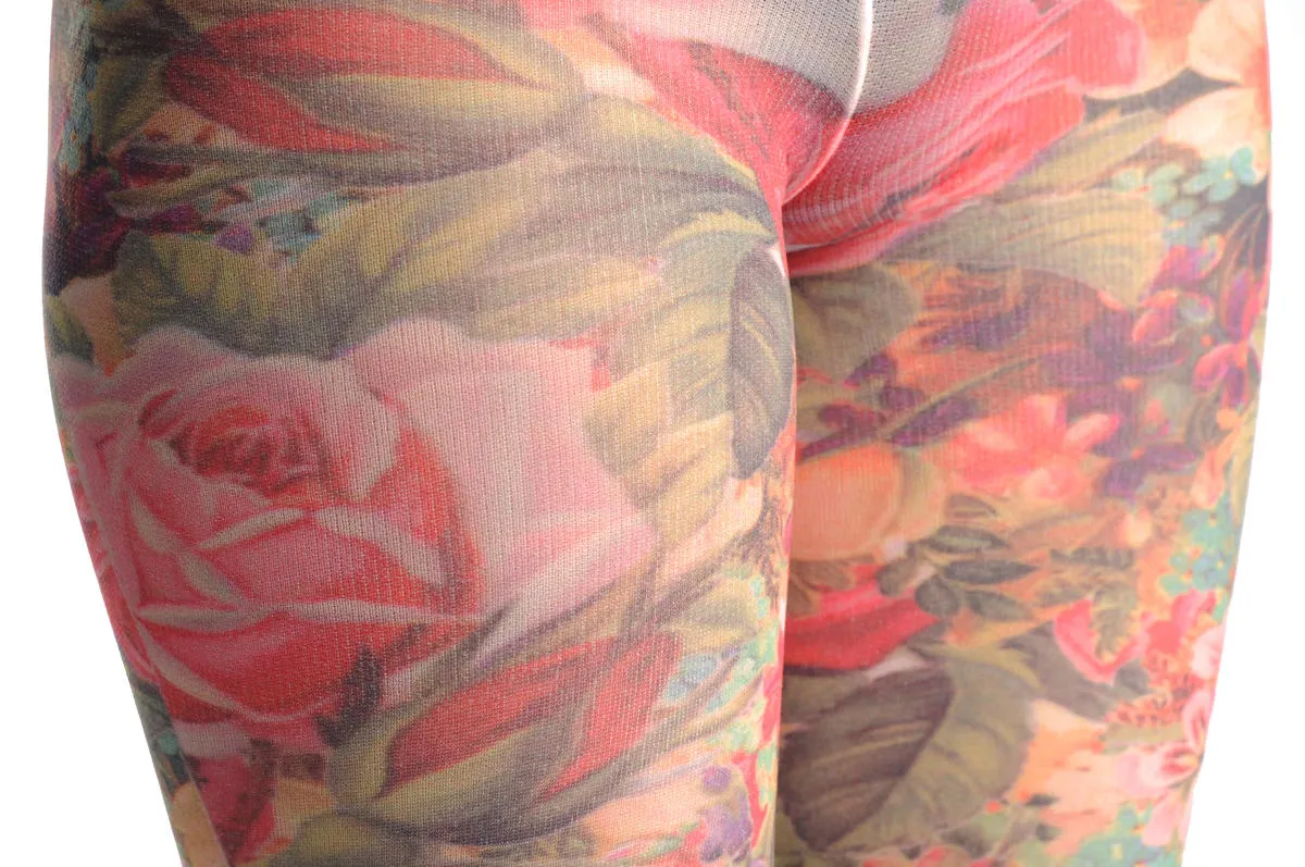 Orange & Purple Flowers Vintage