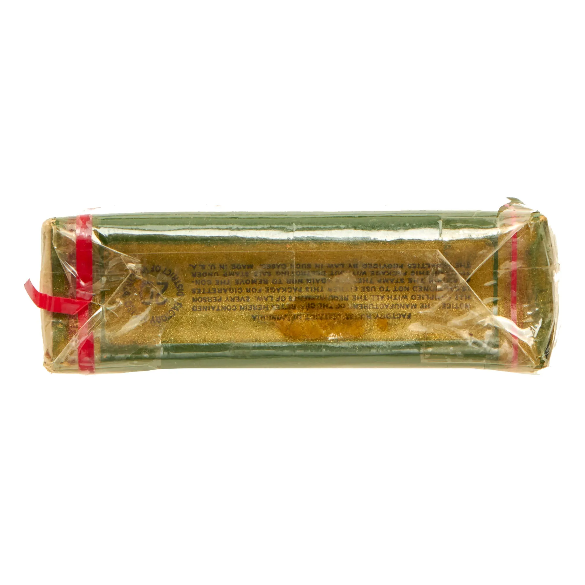 Original U.S. WWII Unopened Pack of Lucky Strike Cigarettes with Class A Cigarette Tax Stamp - Pre-1942