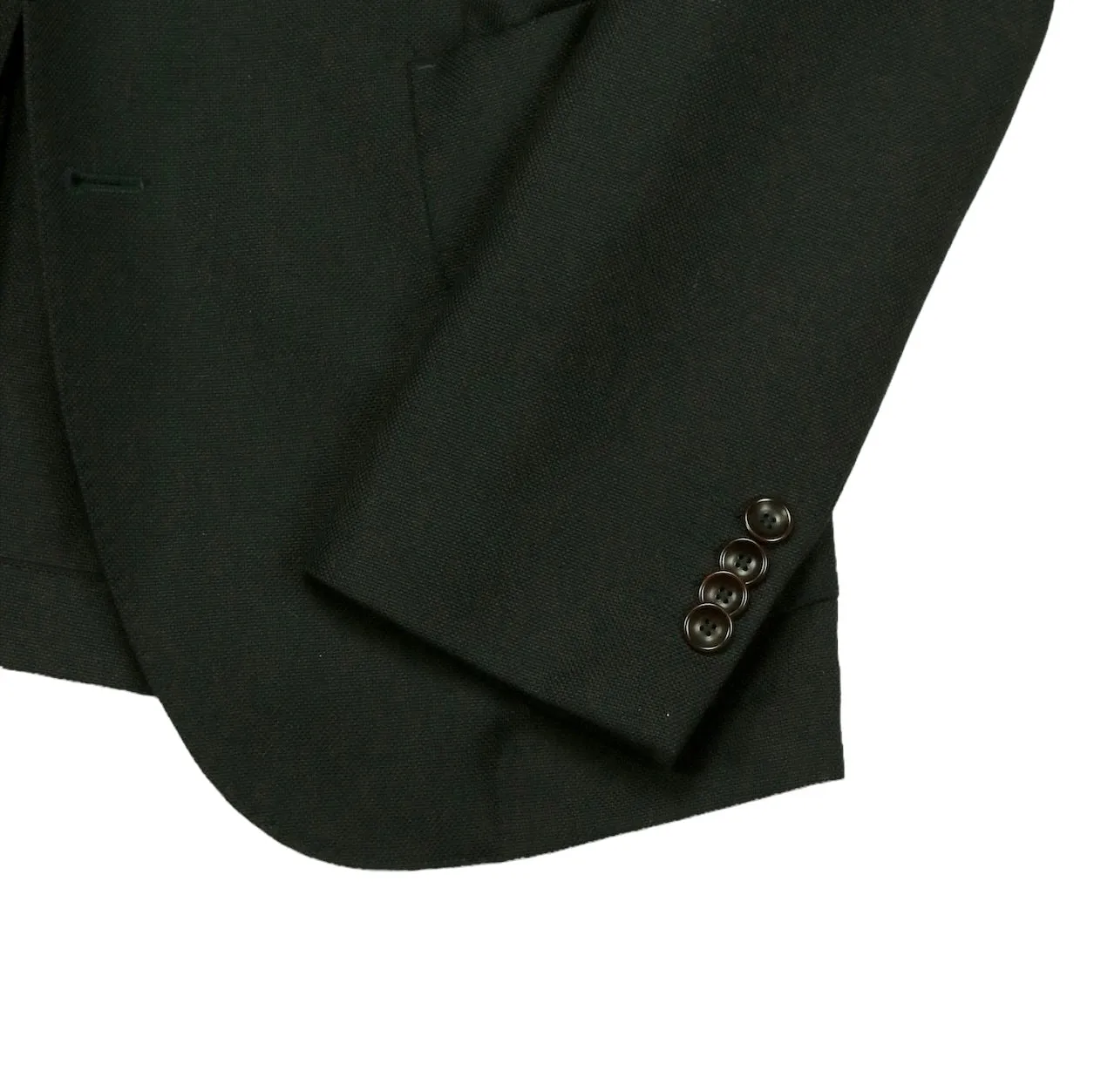 Oscar Jacobson - Black Hopsack Wool Sports Jacket 50